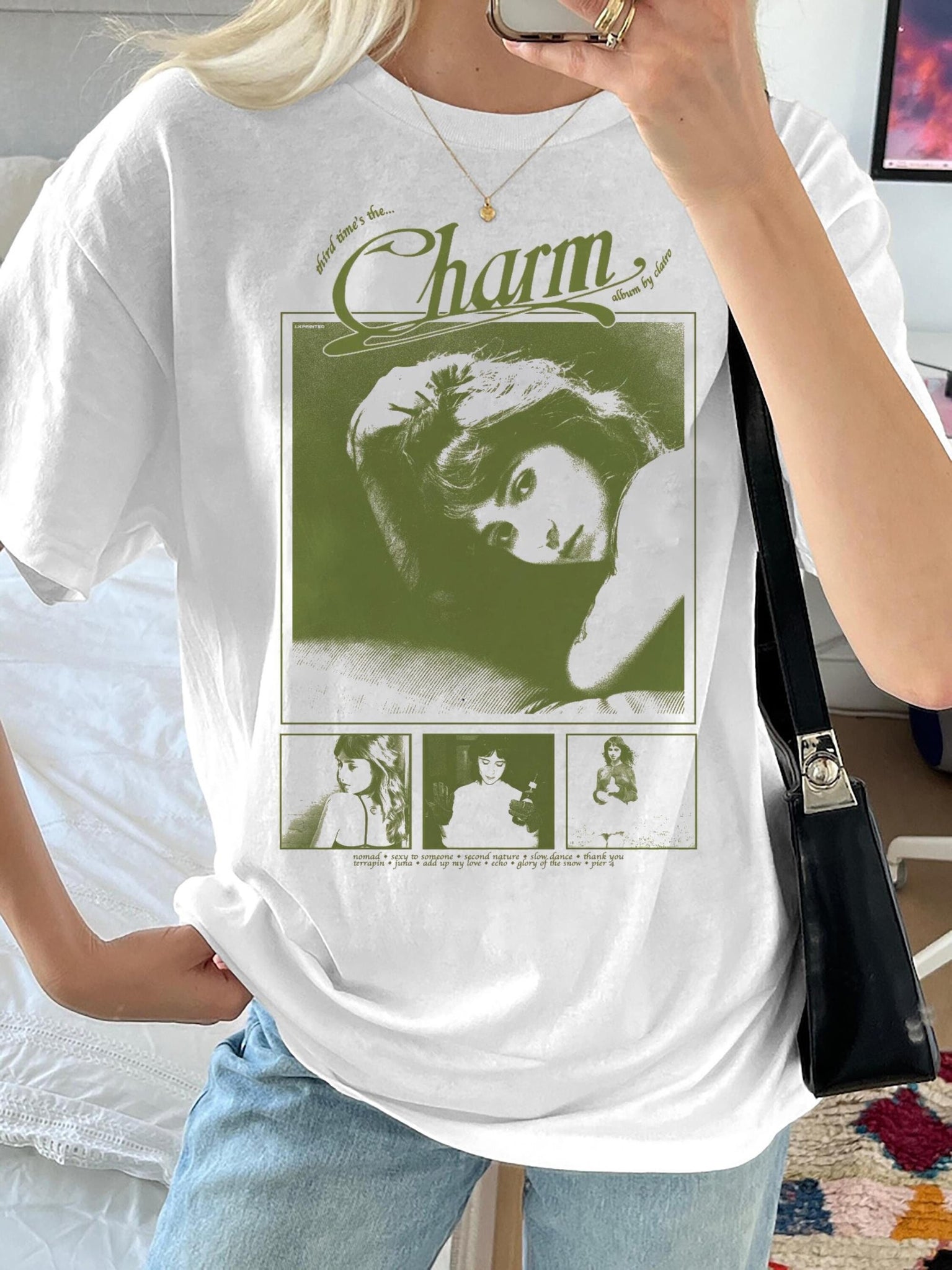 Clairo Charm aesthetic album tshirt, Clairo inspired sweatshirt, hoodie TD1010