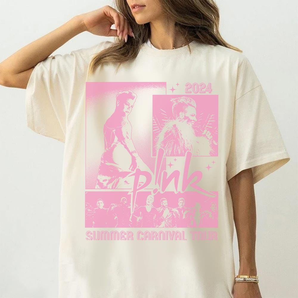 Pink Tour Shirt, P!nk Pink Summer Carnival 2024 Tour Shirt, Pink Fan Lovers Shirt,Tour 2024 Shirt, Trustfall  Shirt, P!nk shirt V1 0708OZ MS2108 01