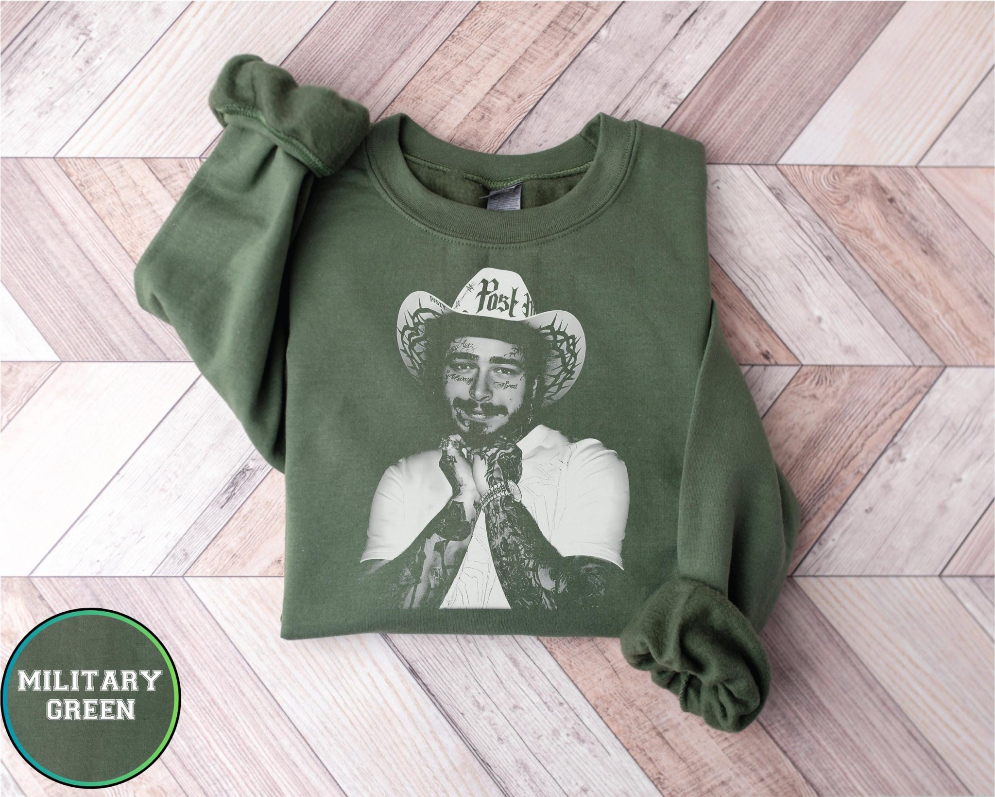 Vintage Post Malone Shirt, Posty Rapper Shirt, Country Music Sweatshirt, Morgan Wallen Hoodie, Festival Sweater, Western Style Concert Top TD0409 03