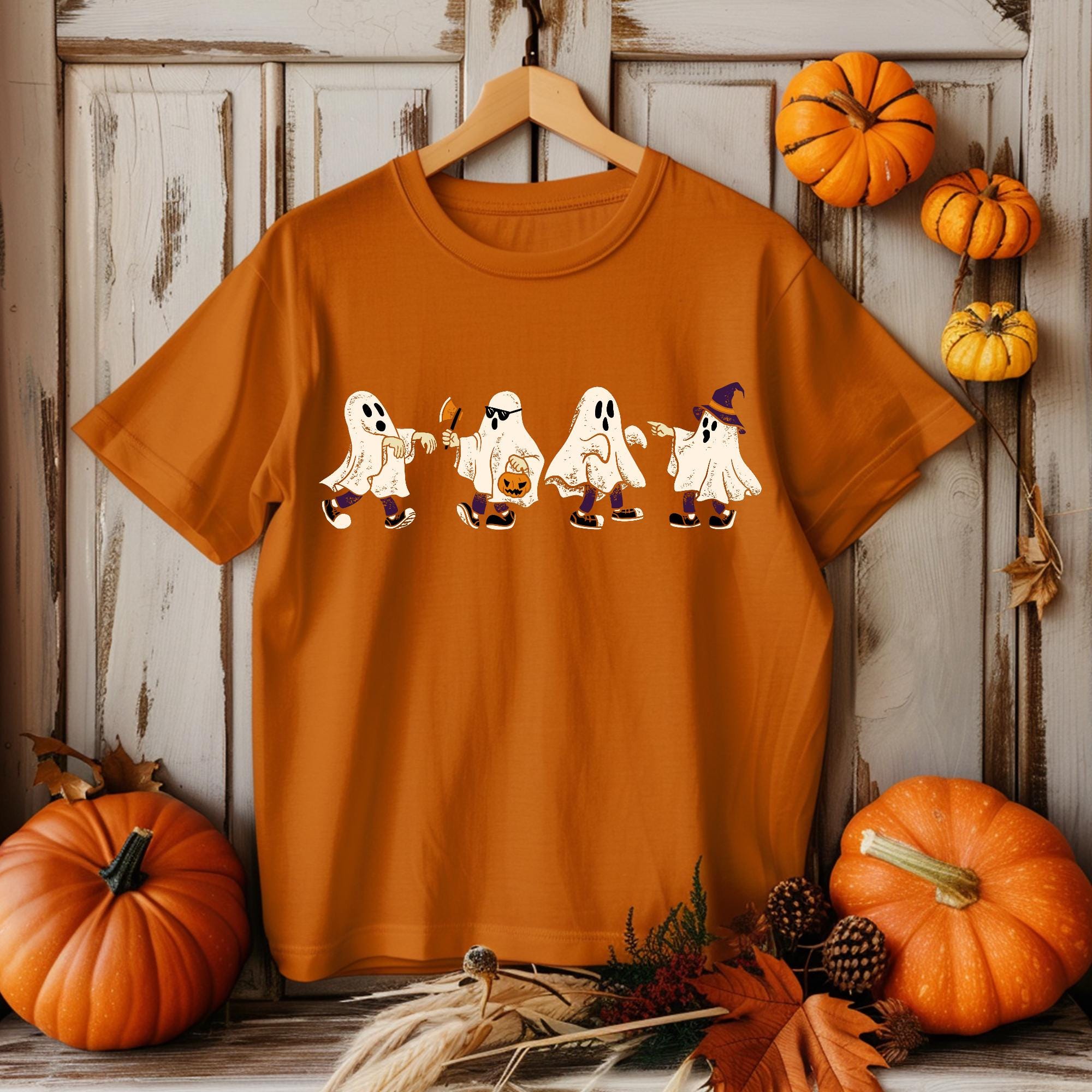 Silly Ghosts Shirt, Funny Halloween Ghosts Shirt, Vintage Ghost Shirt, Cute Ghosts Shirt, Spooky Season Shirt,Boujee ghost,Spooky Vibes T-Shirt Design HW1908 20