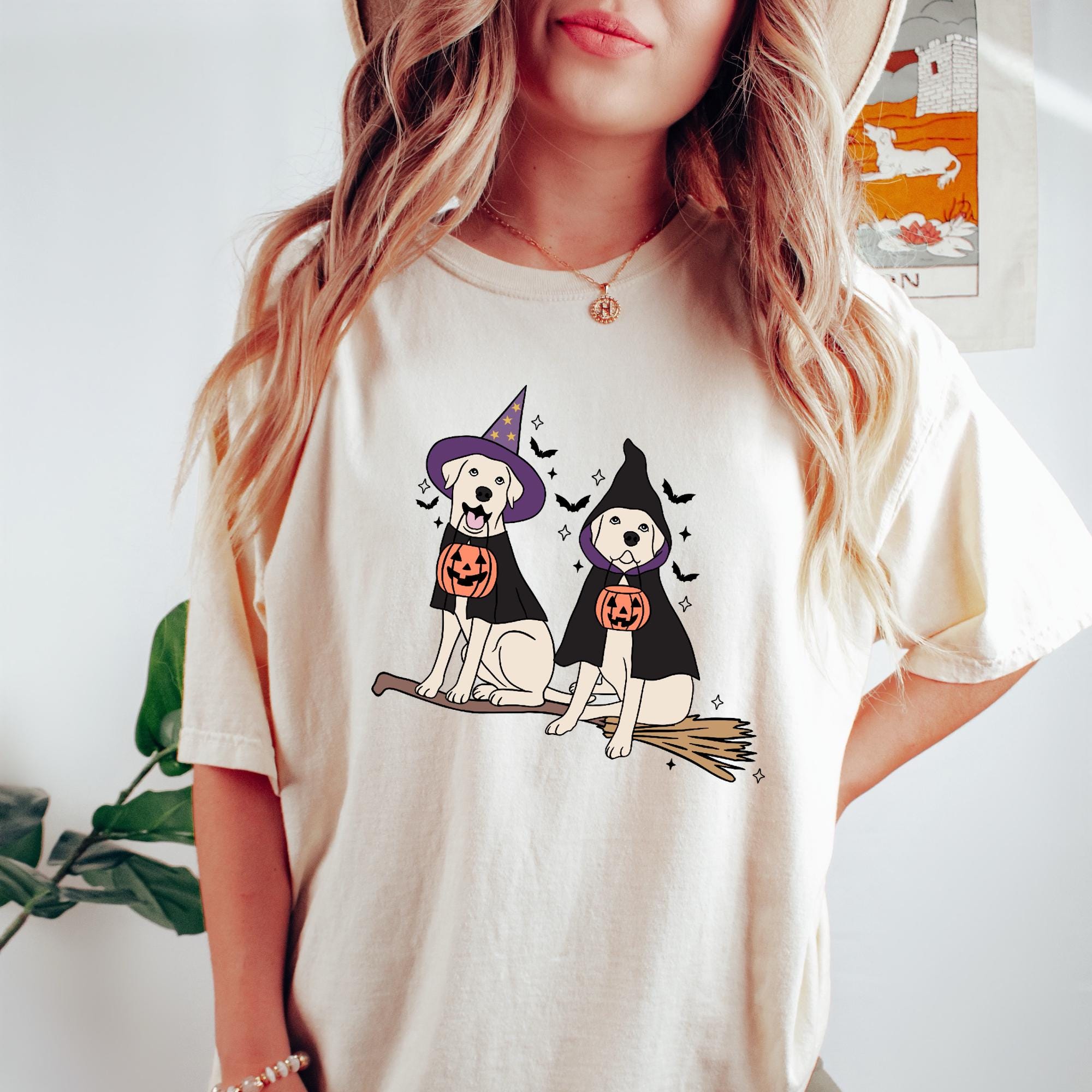 Witch Dogs Shirt, Halloween Dog Shirt, Flying Dogs Shirt,Cute Dog Lover Shirt, Halloween Dog Mom Shirt,  Spooky Season Shirt, Funny Spooky Vibes Shirt HW1908 14