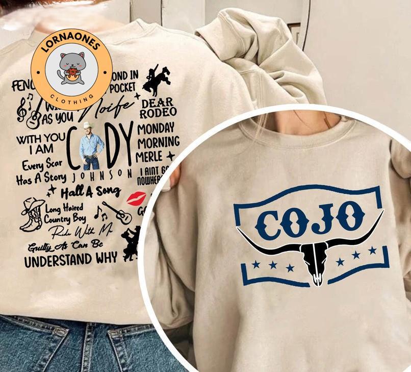 Vintage Cody Johnson Shirt, CoJo Country Music Shirt, The Leather Tour 2024 Sweatshirt, Cody Johnson New Album Shirt, Concert 2024 Shir TD1009