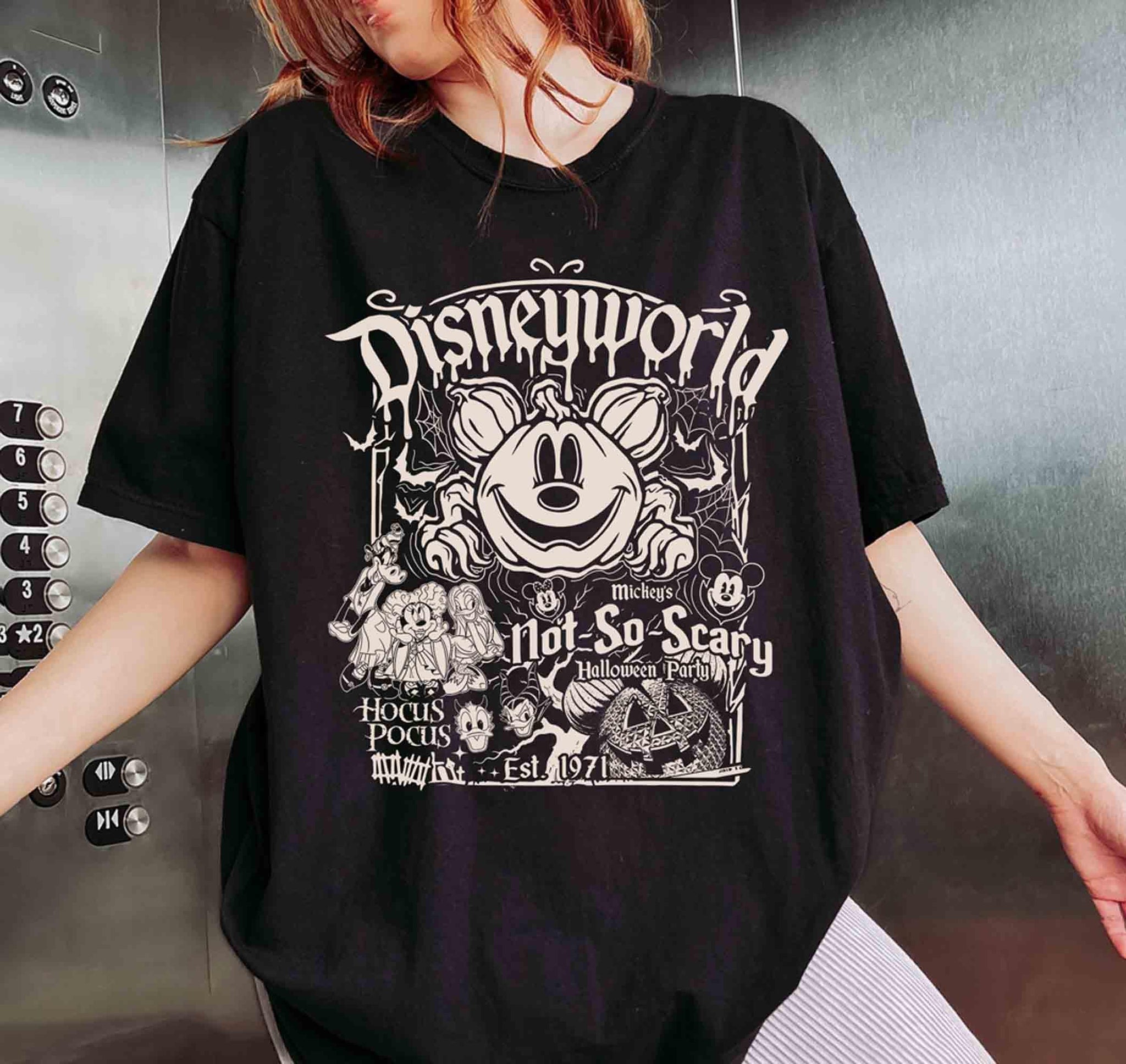 Retro Disneyworld Est.1971 Halloween Shirt, Mickey's Not So Scary Party Shirt, Hocus Pocus Shirt, Disney Halloween Shirt, Halloween GiftHW1608 01
