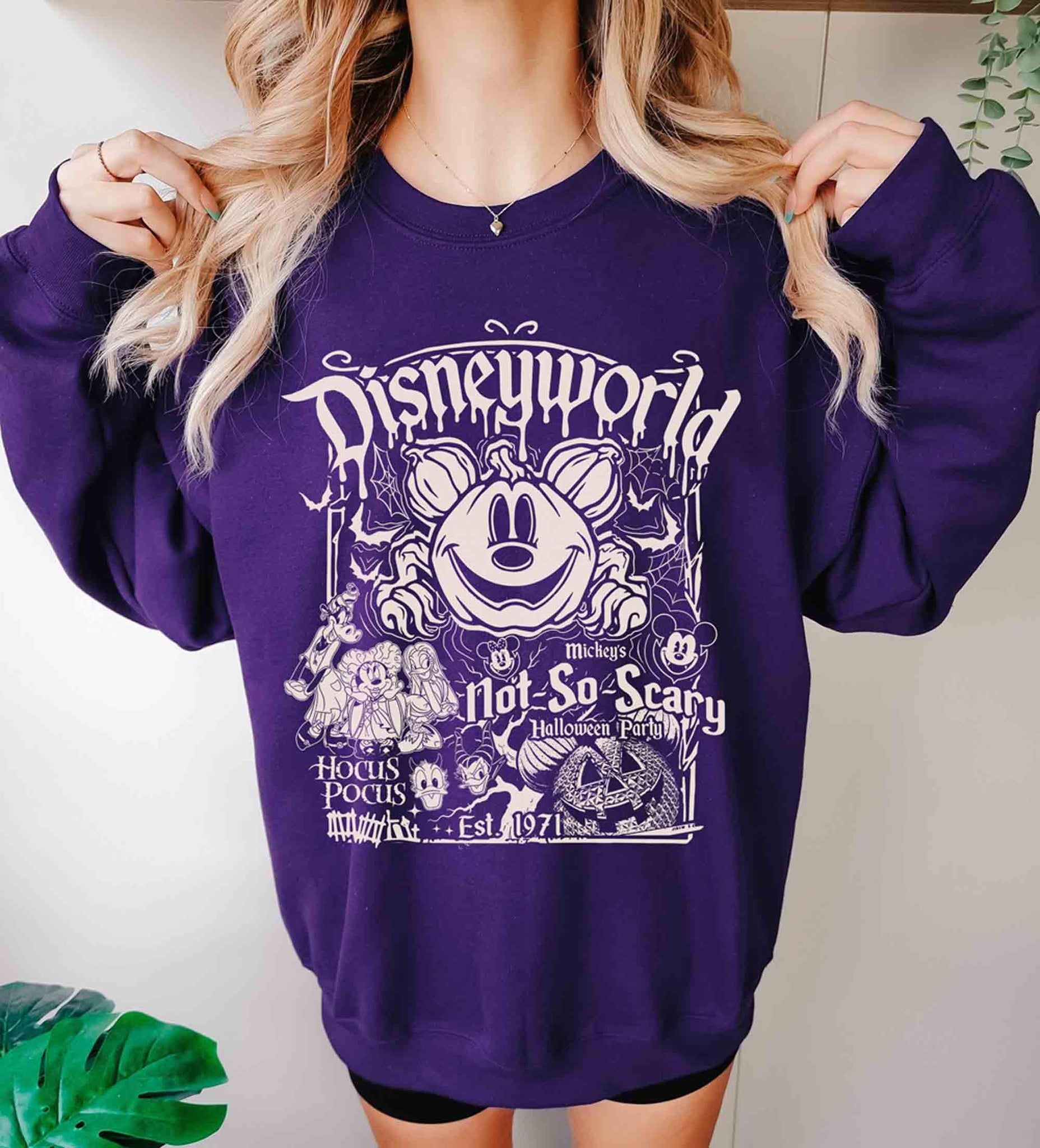 Retro Disneyworld Est.1971 Halloween Shirt, Mickey's Not So Scary Party Shirt, Hocus Pocus Shirt, Disney Halloween Shirt, Halloween GiftHW1608 01