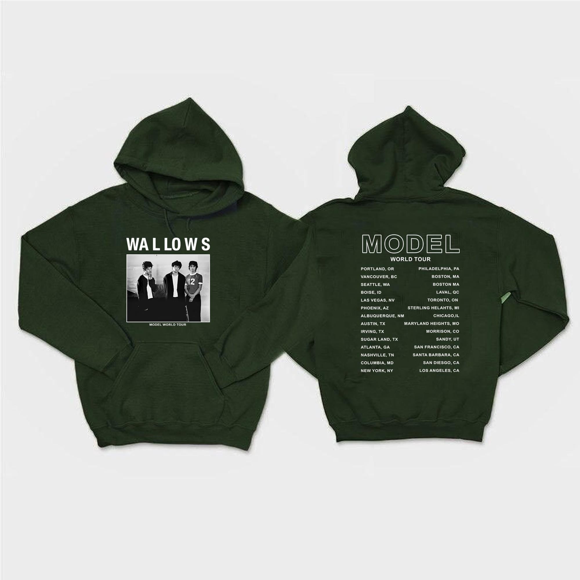 Model Tour 2024 dates shirt, Wallows band merch TD0409 14