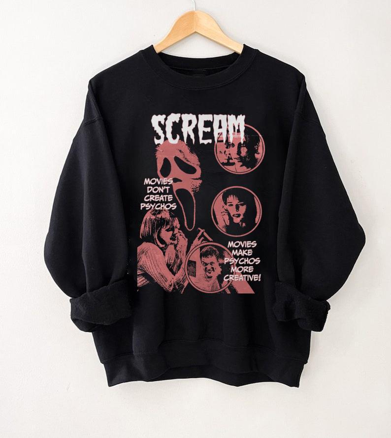 Scream movie T-shirt, Unisex Horror shirt, Halloween tee, Scream T-shirt, Oversize shirt, Vintage T-shirt ,horror movie shirt HW2111