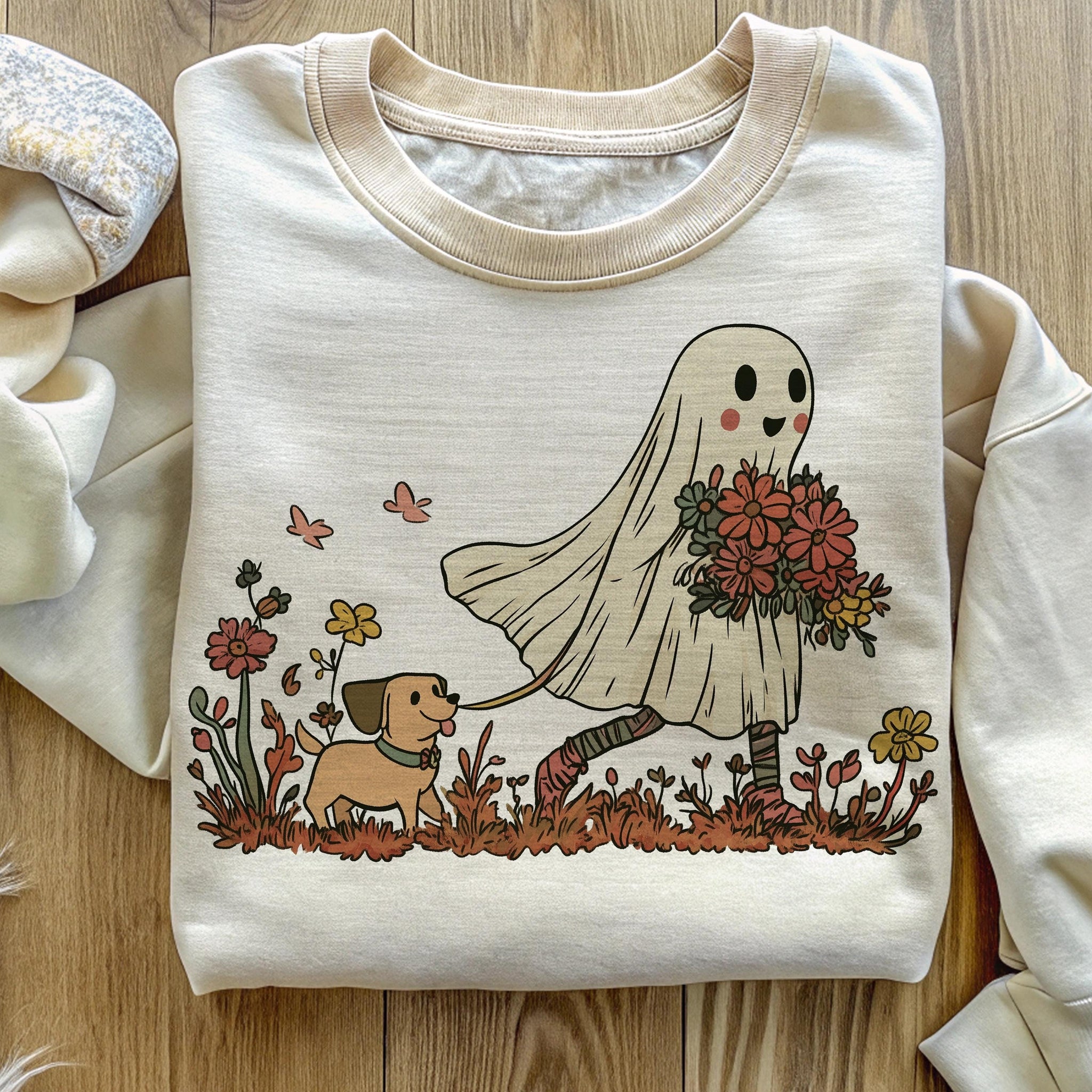 Cute dog mom shirt, Halloween dog shirt, retro halloween shirt, Ghost shirt, Ghost dog shirt, cute halloween shirt, Halloween dog mama shirt HW2208 11