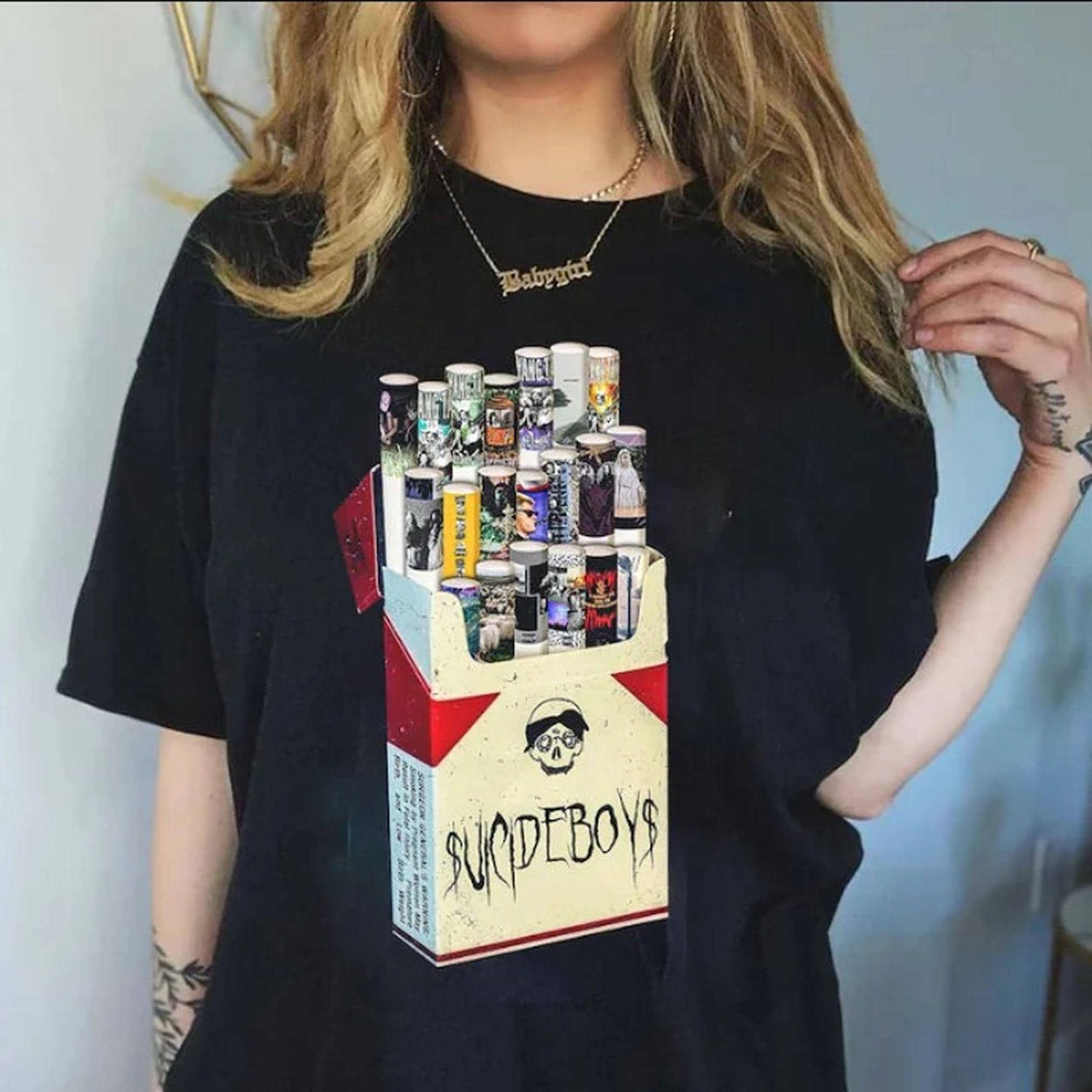 Vintage Suicideboys Cigarette Album Shirt, Suicide Boys Gray Day Tour 2024, Vintage g59 Tee, Now The Moon's Rising Album 1753442732PL MS2108 19