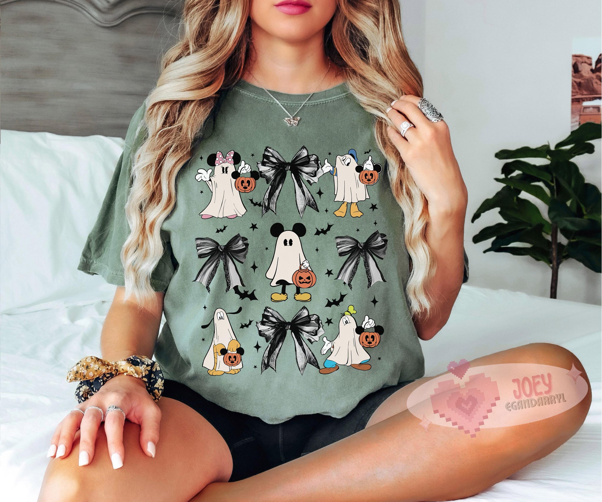 Mickey & Friends Ghost Coquette Bow Halloween Shirt, Disney Mickey's Not So Scary Party Tee, Disneyland Family Spooky Season 2024 Trip TD2308 16