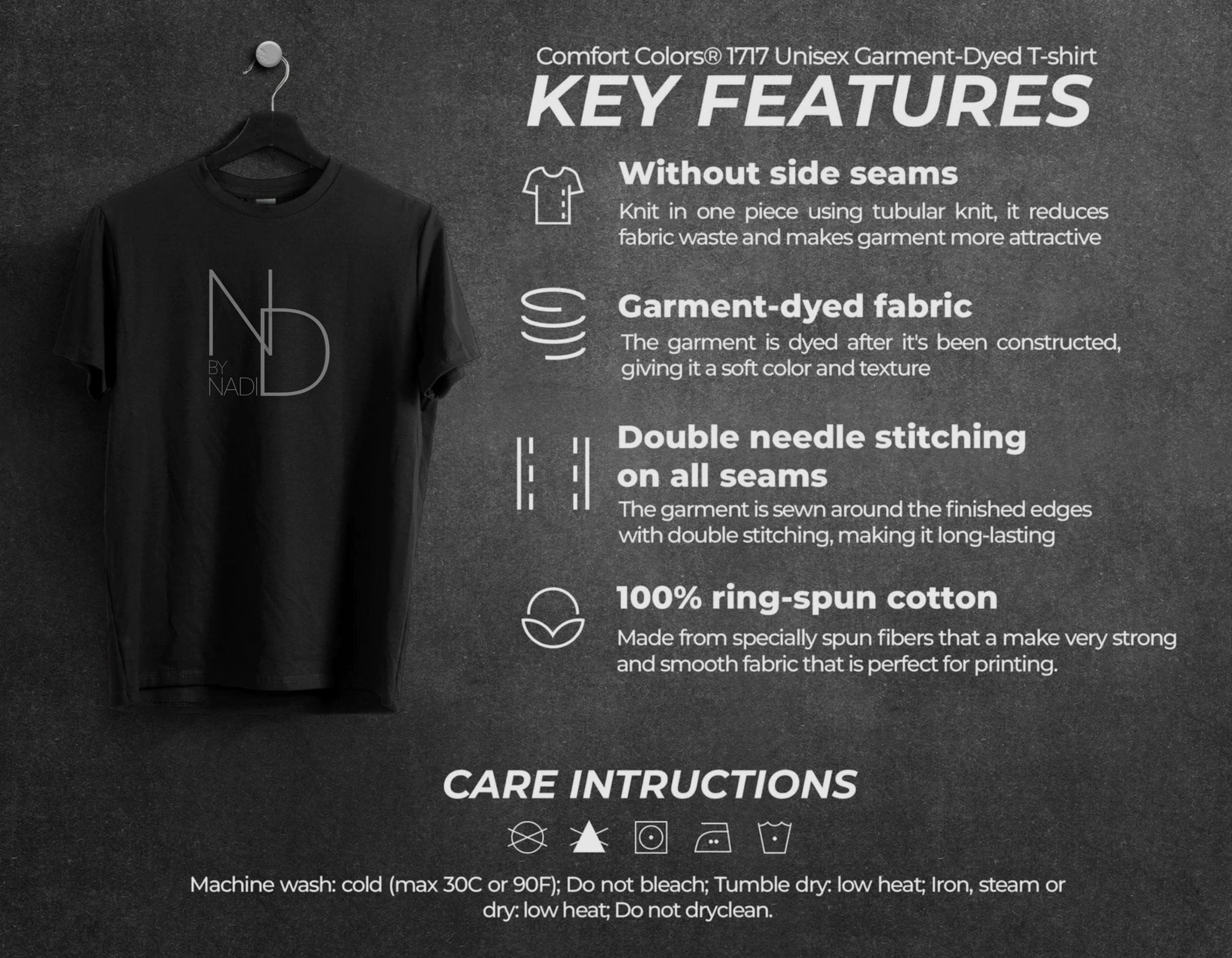 She's In Bloom And Unbothered Out Of Reach And At Peace, Gender-Neutral Comfort Colors® 1717 Shirt TD0509 03