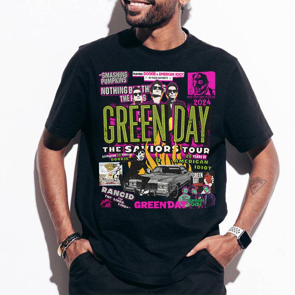 Green Day Dookie Album T-shirt - Green Day Band Shirt - Dookie Album Tee - Nu-metal Band T-shirt, Green Day Savior Tour, Green Day, DT1208 MS2108 13