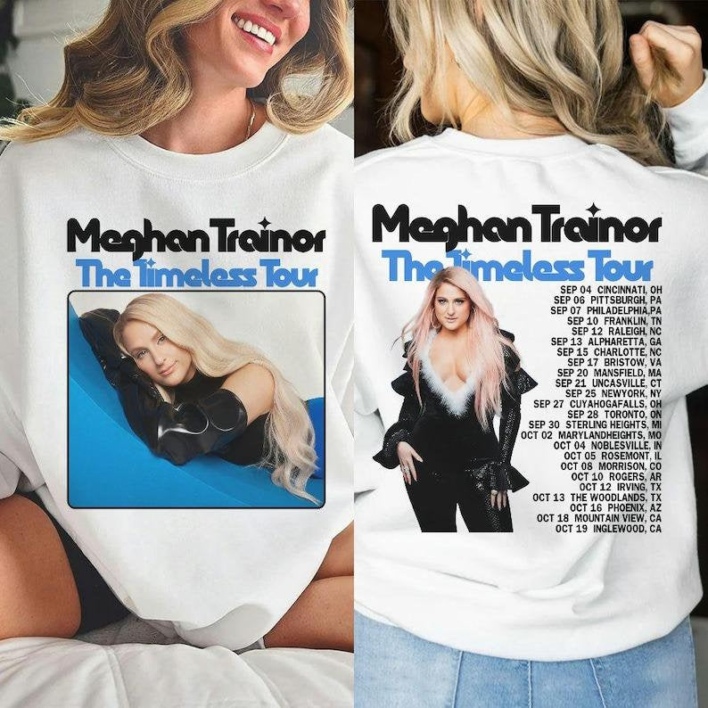 2Side Meghan Trainor The Timeless Tour 2024 Shirt, Meghan Trainor 2024 Concert Shirt 2 Side Unisex Shirt, Meghan Trainor Merch MS2108 14