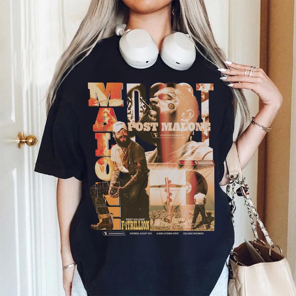Post Malone Shirt, Post Malone Tour Music Shirt, A Collection Of Country Song List Post Malone Concert 2024 For Fan Unisex Shirt  TD2308 05