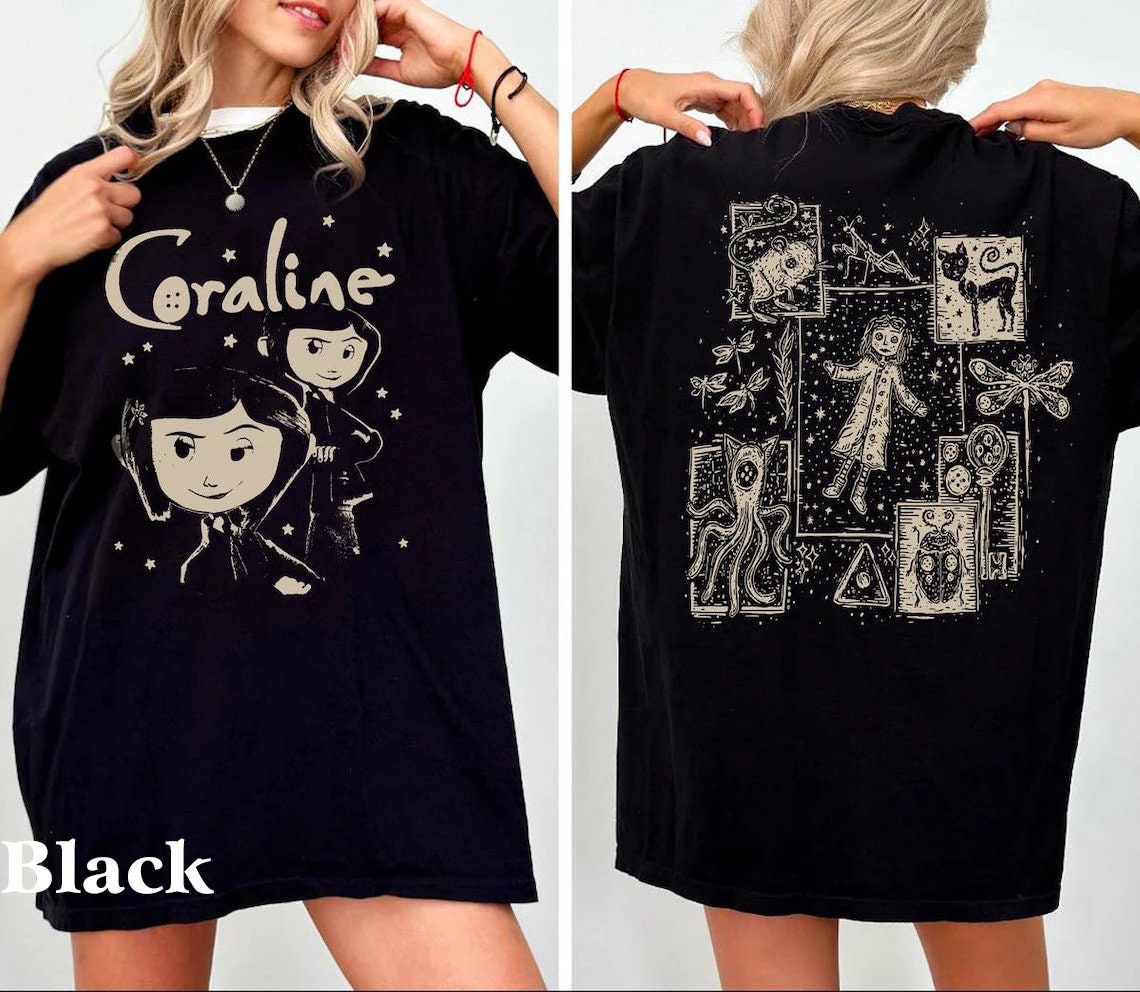 Horror Coraline Movie Shirt, Halloween Coraline Shirt, Coraline Movie, Halloween 2024 Shirt, Fantasy Film Shirt HW2208 06