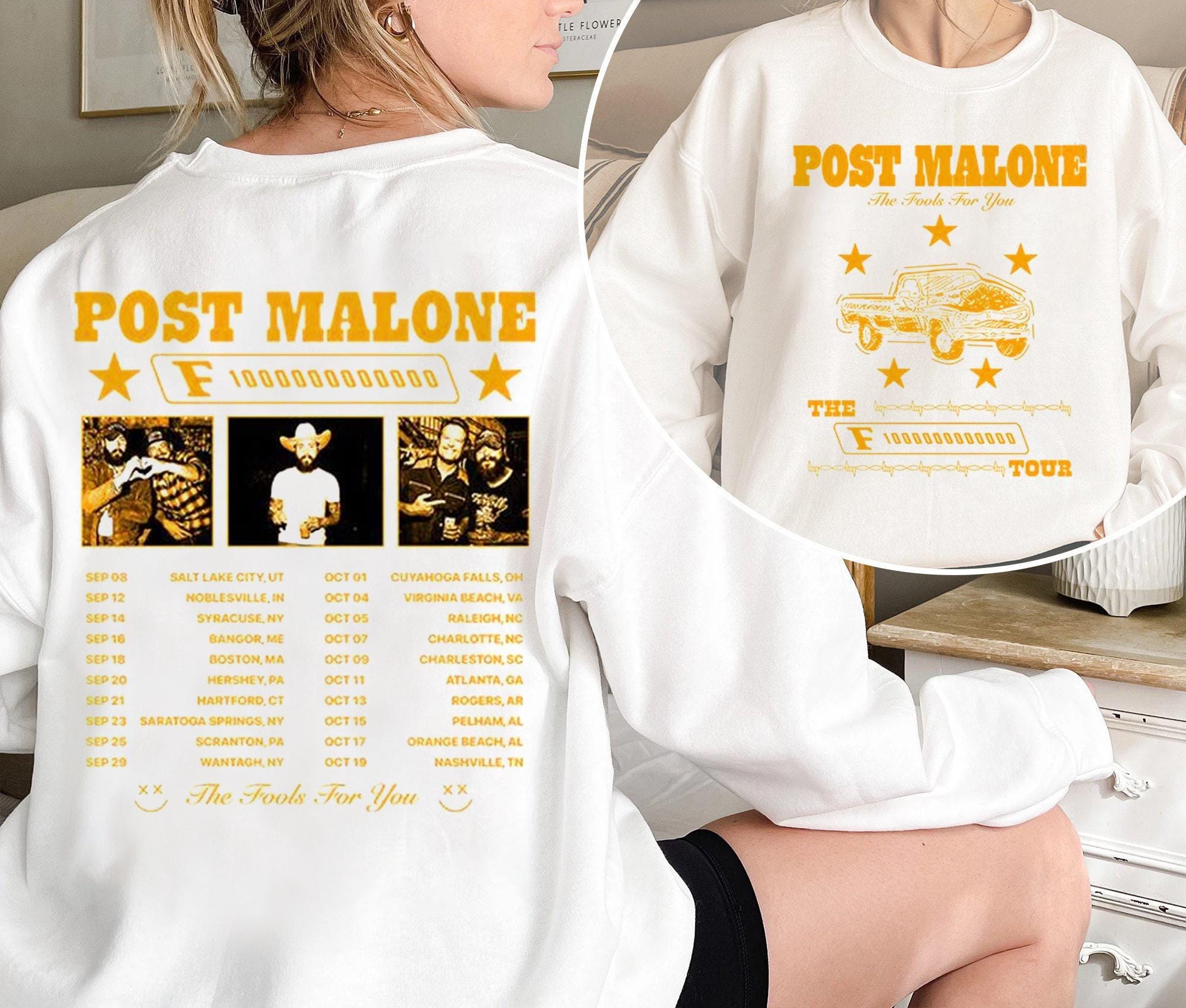 Post Malone Shirt, Post Malone The F-1 Trillion Album Shirt, 2024 Concert Shirt, Posty Tee, Tour 2024 Shirt MS2208 16