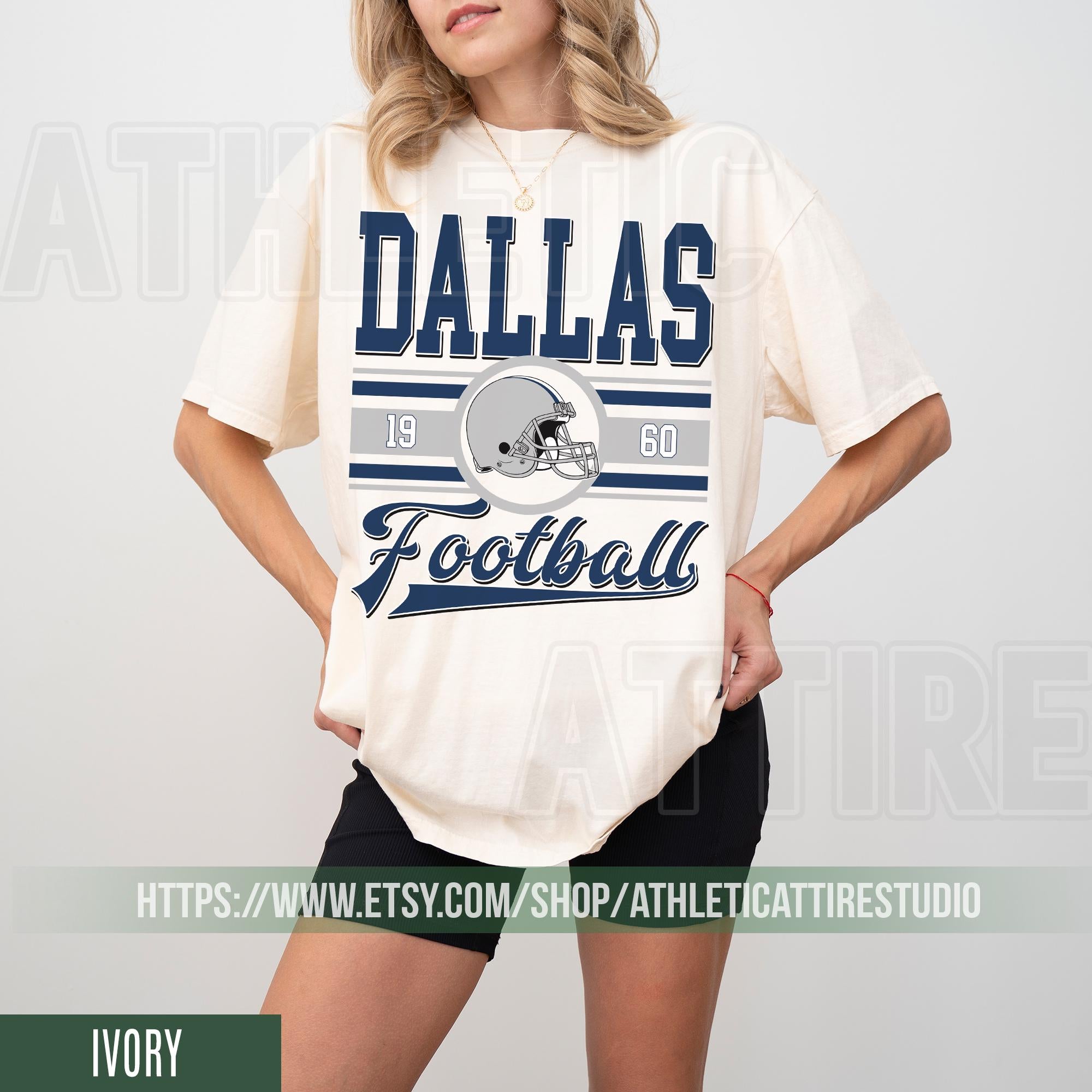 Dallas Football Vintage Style  T-Shirt,Dallas Football Shirt,Cowboy T-Shirt,Dallas Shirt,Football Shirt,Dallas Fans FRE1