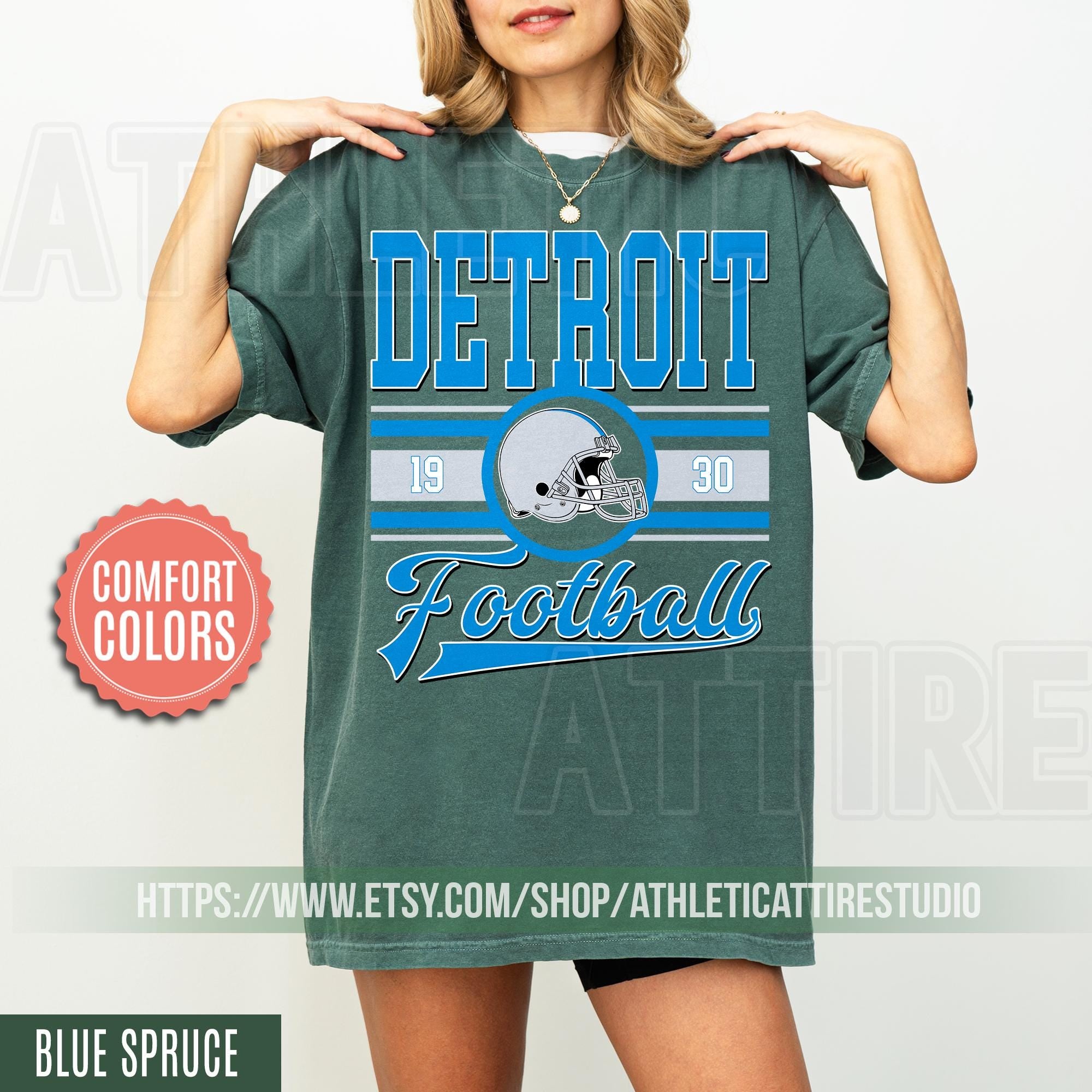 Detroit Football  Vintage Style T-Shirt, Detroit Football Tee, Detroit Football Shirt,Detroit Sweater,Sunday Football FRE18