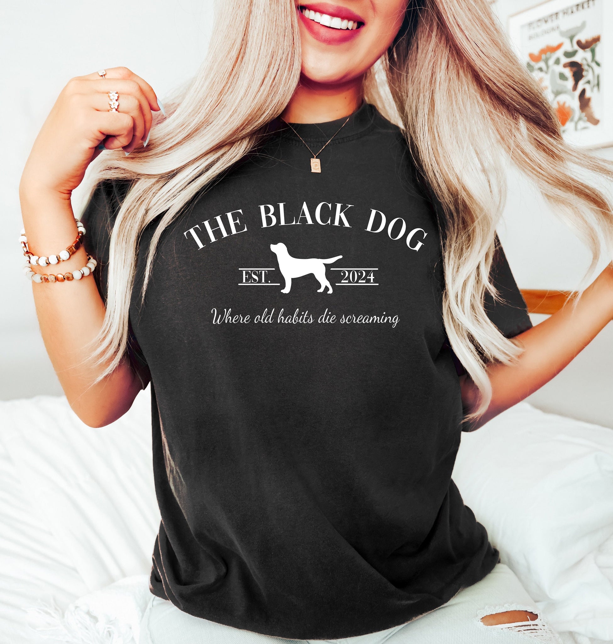 The Black Dog Shirt, New Album Era Shirt, Ts New Album Shirt, TTPD Merch, Trend Shirt, Trendy Concert Shirt, Preppy Shirt, Gift for her