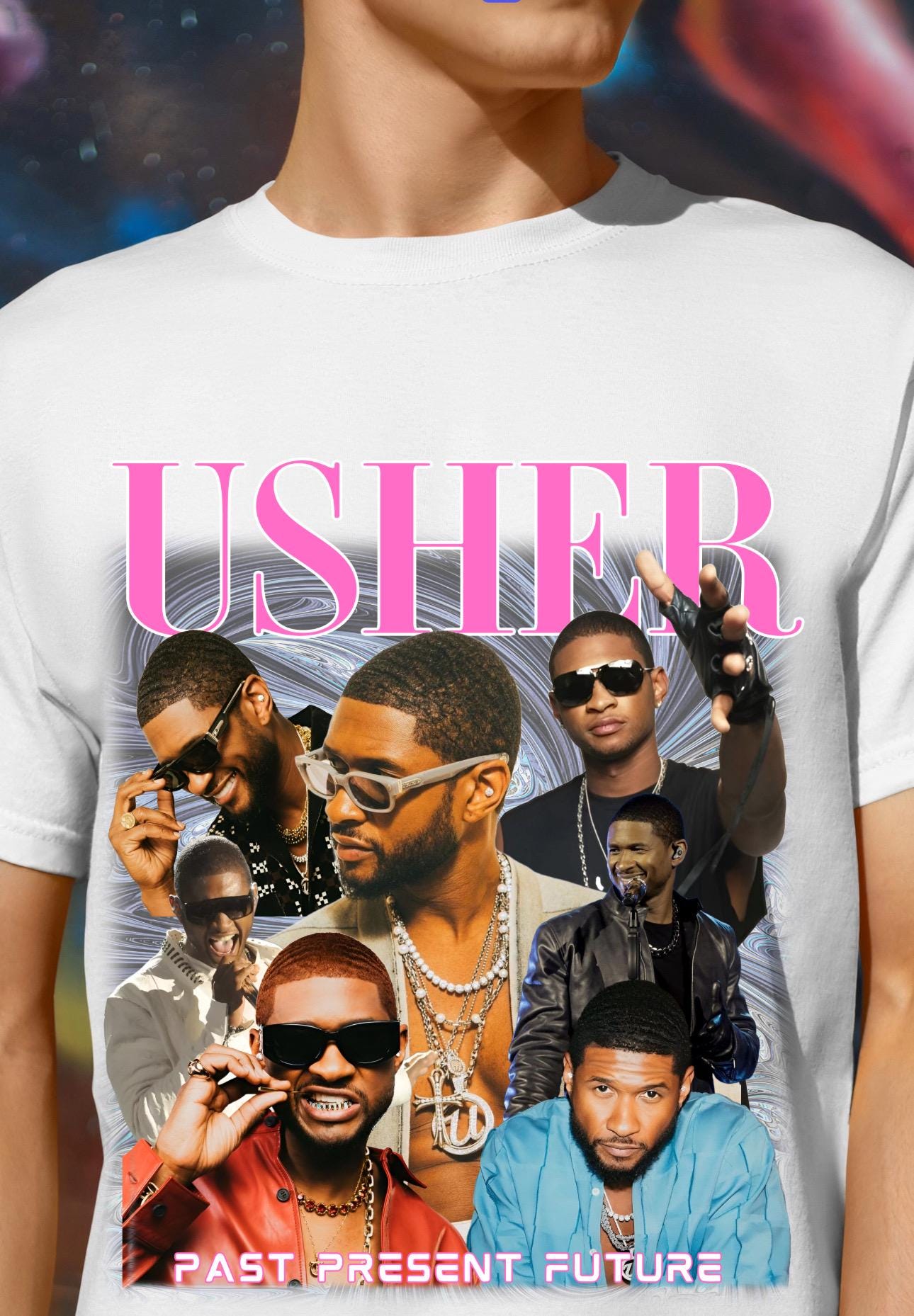 Usher Concert Tshirt Past Present Future TD2308 19