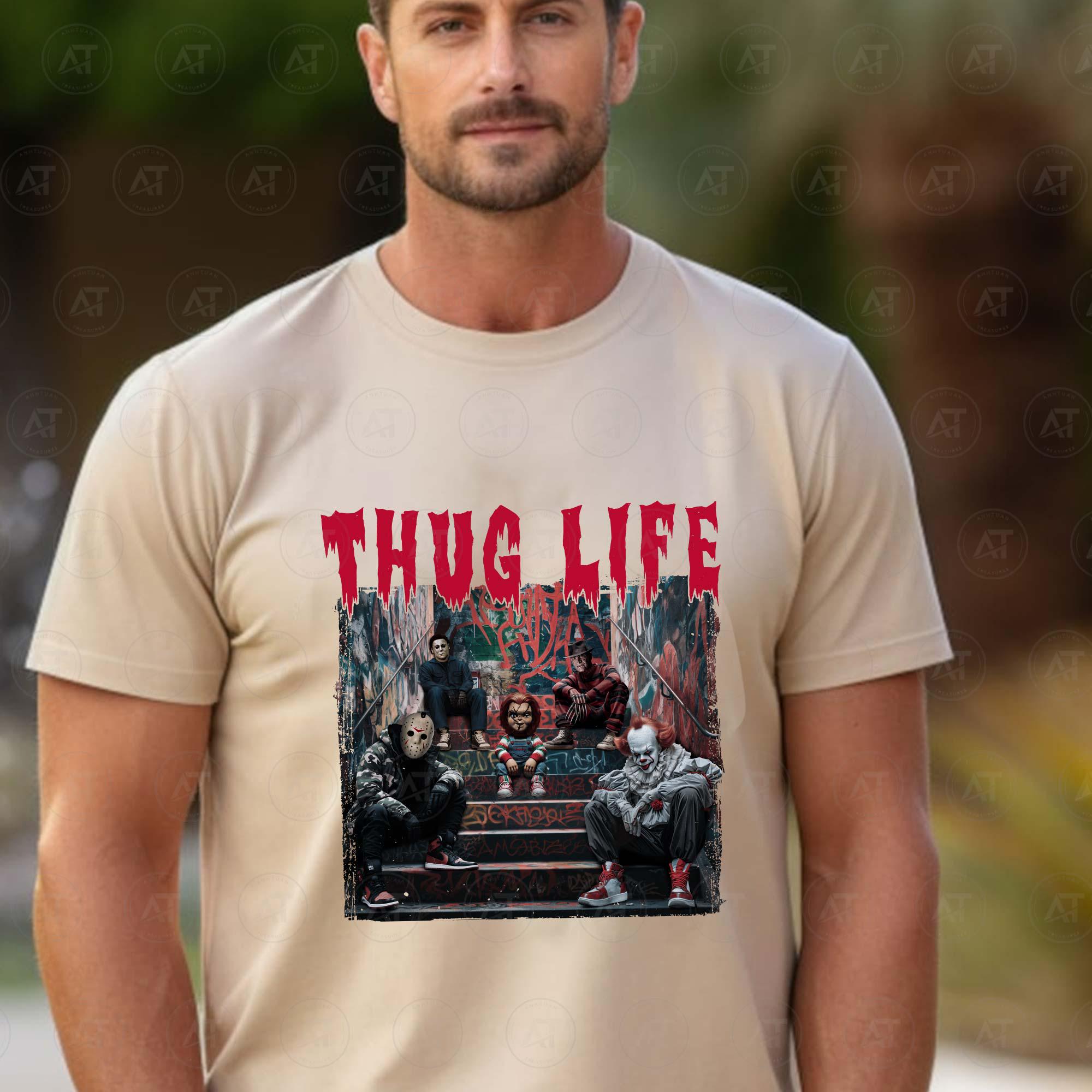 Thug Life Horror Movie Shirt, Movie Killers Shirt, Scary Halloween Movie Shirt, Horror Movie Shirt, Series Killer Halloween Shirt, Download Files HW1708 06