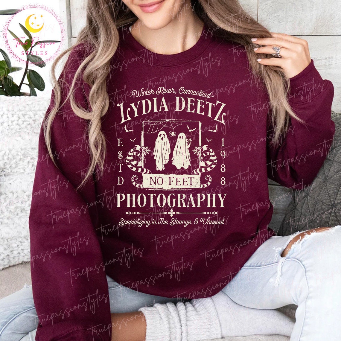 Lydia Deetz Photography Shirt, Spooky Season T-shirt, Goth Halloween Shirt, Sweatshirt, Hoodie E7112 TD0409 02