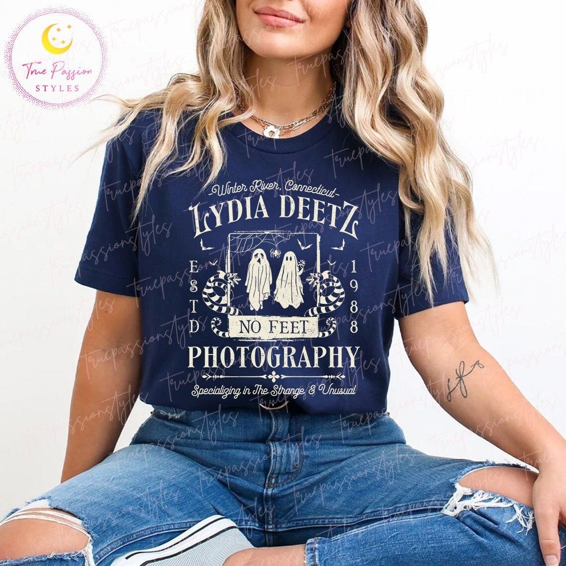 Lydia Deetz Photography Shirt, Spooky Season T-shirt, Goth Halloween Shirt, Sweatshirt, Hoodie E7112 TD0409 02