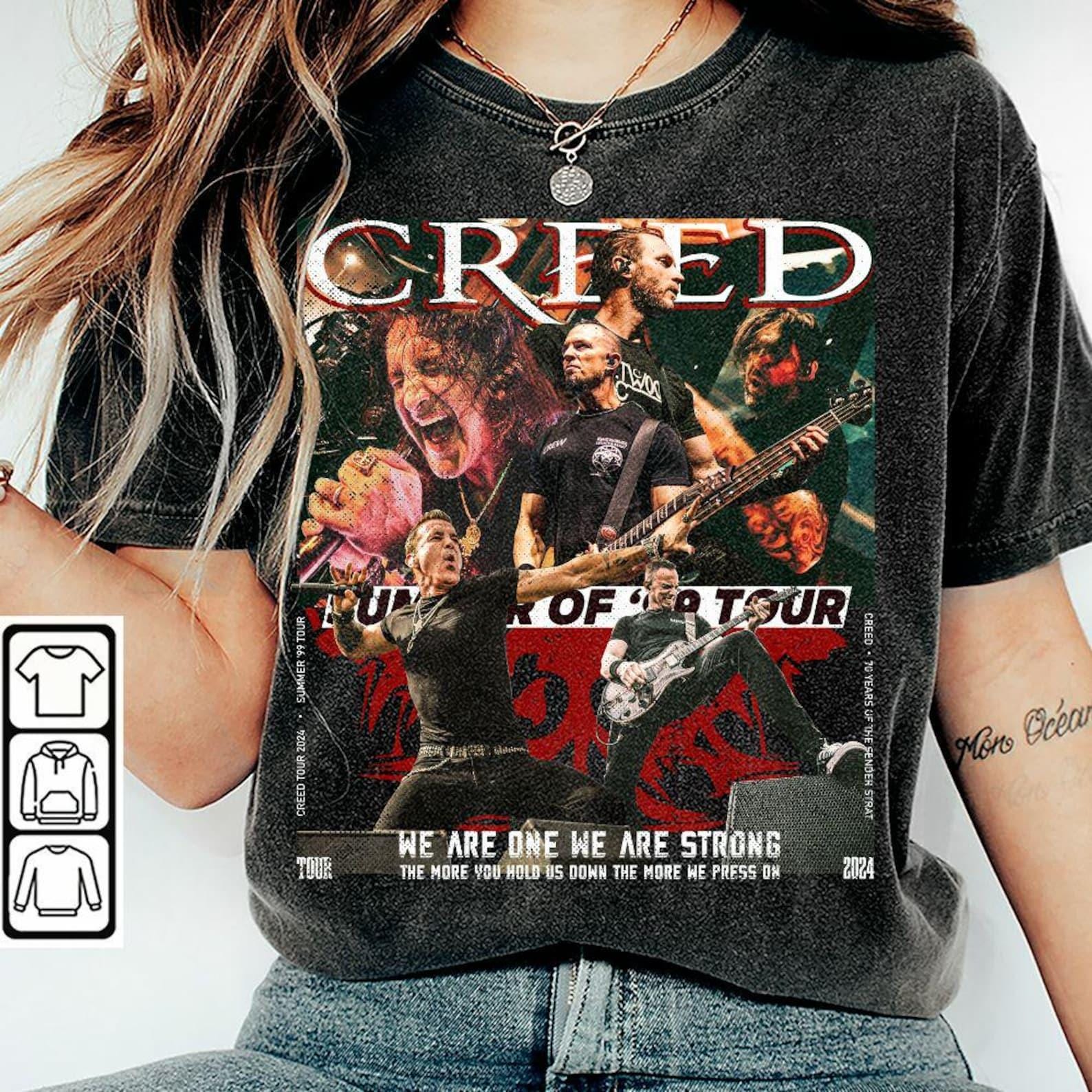 Creed Band 2024 Tour Summer Of 99 Tour Shirt, Creed Rock Band 90s Concerts Music Unisex Shirt, Music Tour 2024, Creed Tour TD2908 03