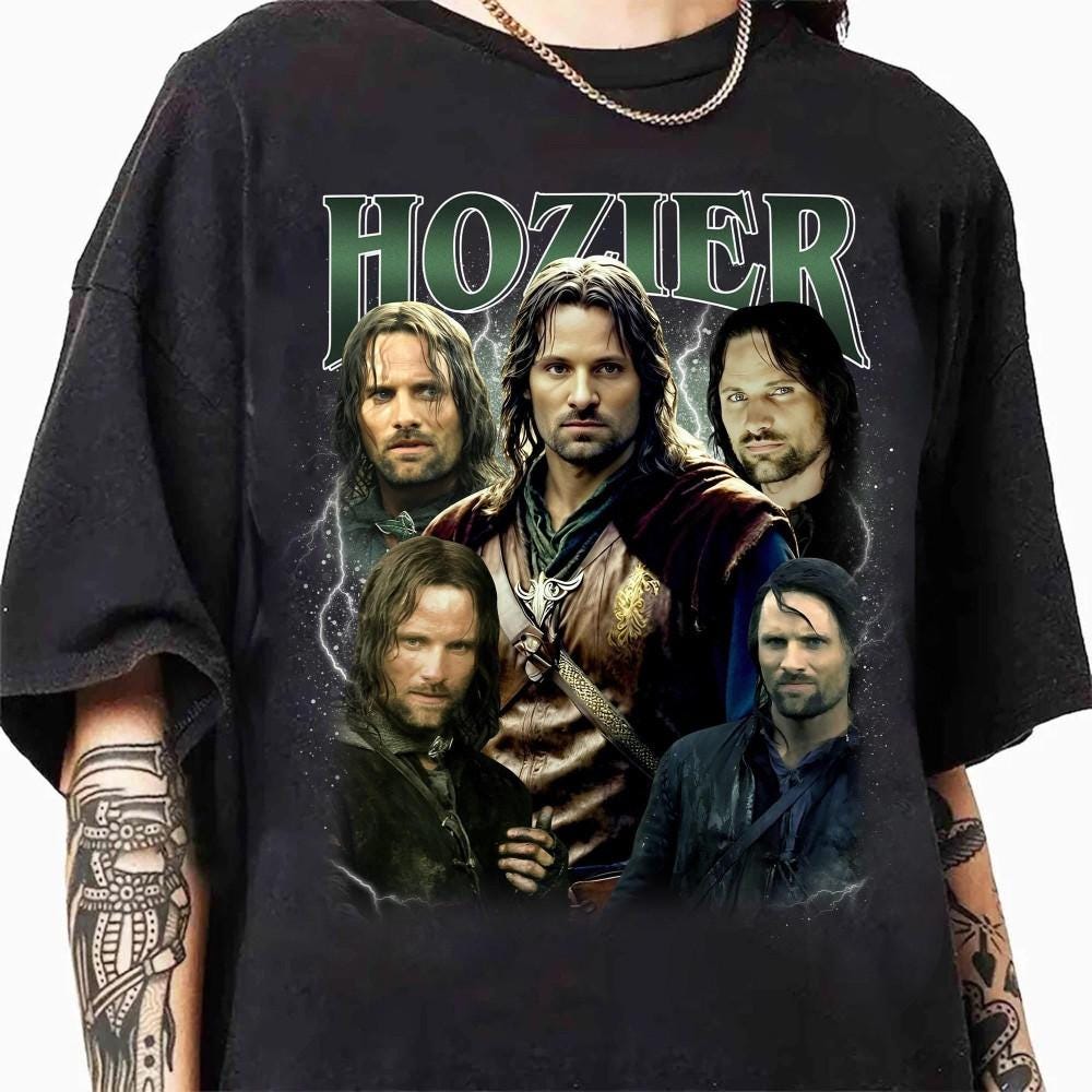 Hozier Aragon Wash Oversized Shirt, Aragorn Vintage Bootleg Shirt, Aragorn Graphic Tee, Hozier Aragorn shirt,Lord Of The Rings Aragorn Shirt