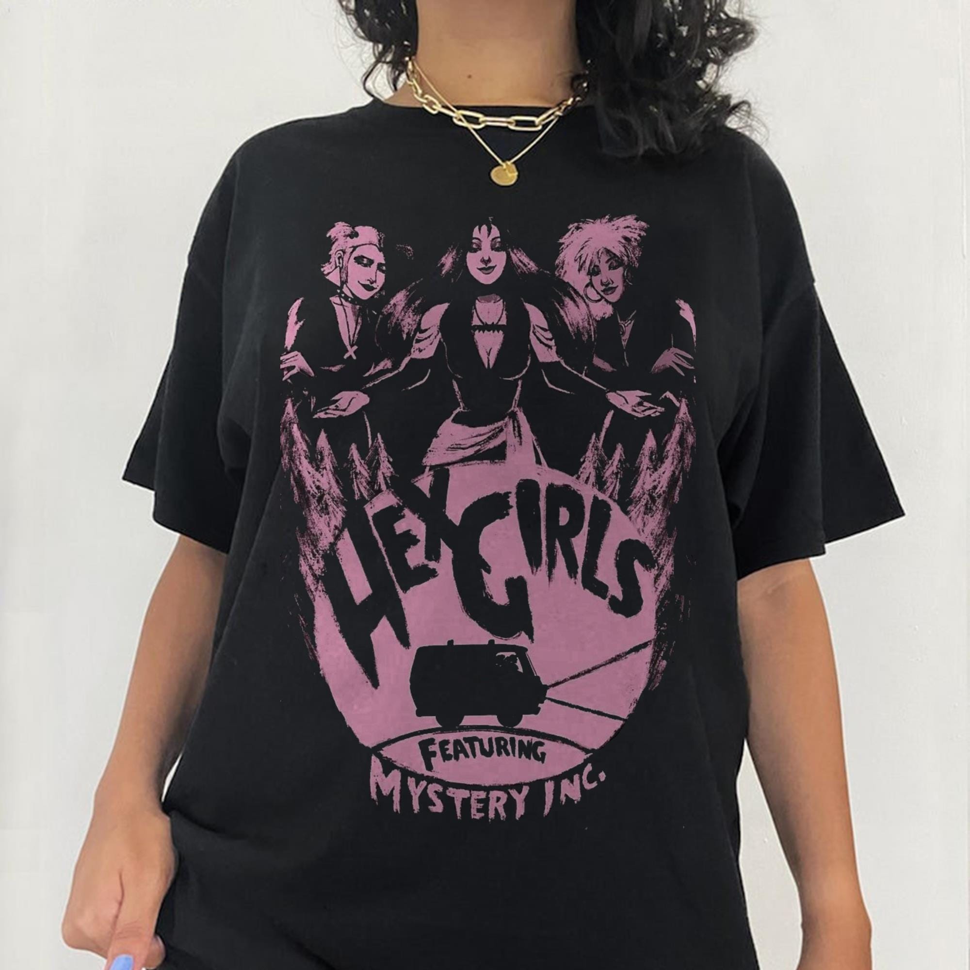 Vtg The Hex Girls Inspired Tee, The Hex Girls Rock Band Music T-Shirt TD2908 20