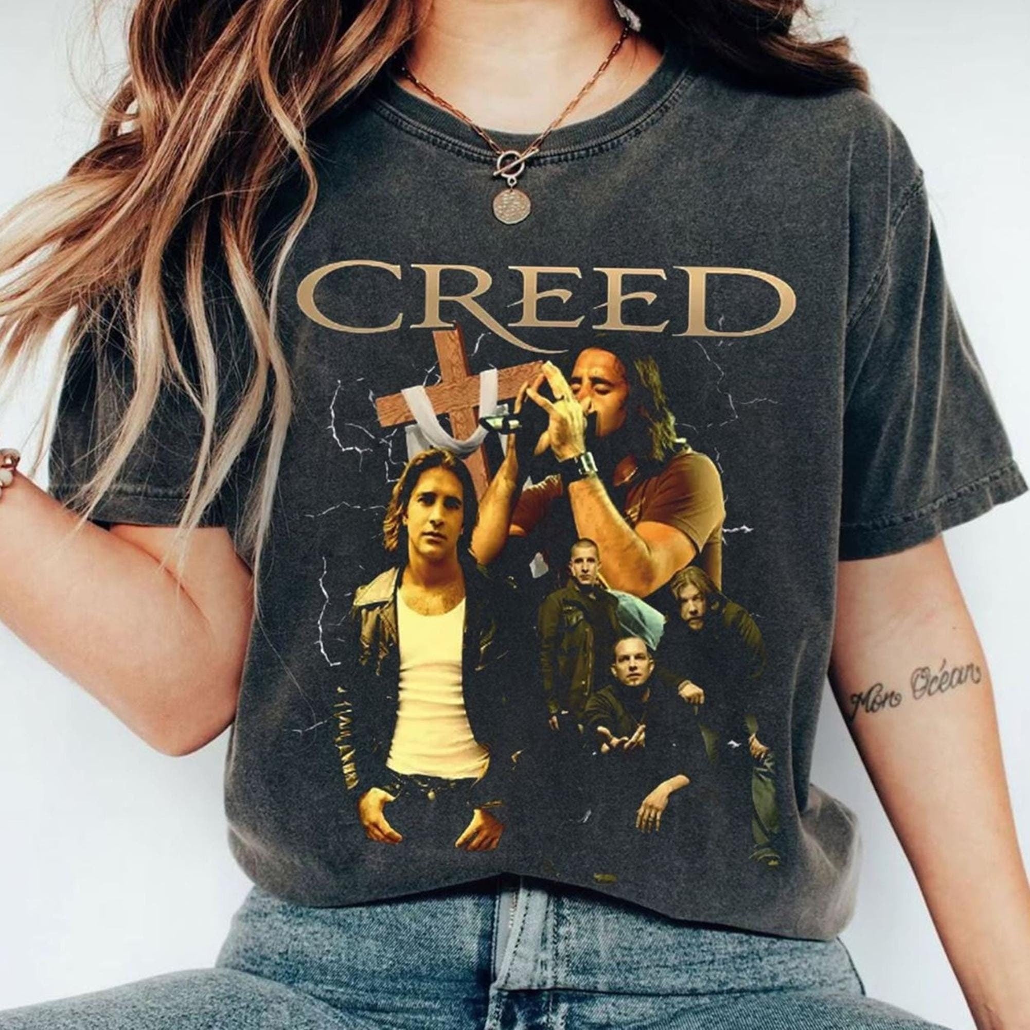 Creed Metal Shirt, Retro Creed Band Shirt, Creed Band Fan Shirt, Creed 2024 Tour Shirt, Rock Band Creed Graphic Shirt, Creed Concert Shirt TD2908 08