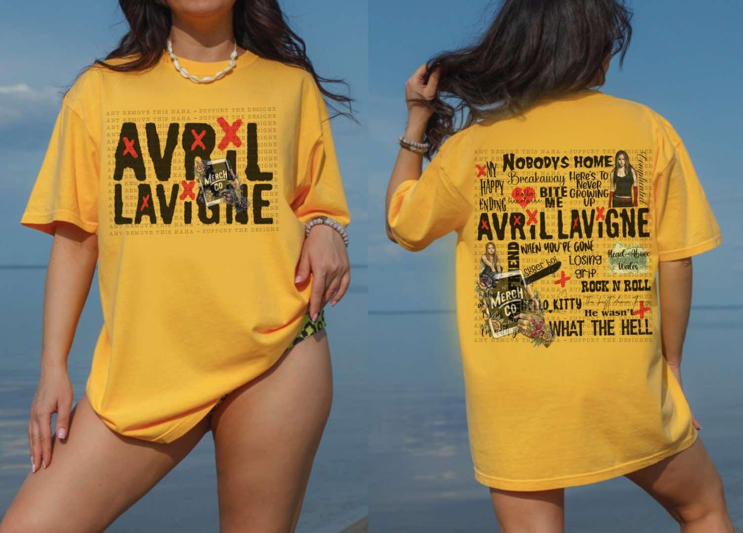 Avril Lavigne Music Shirt Song Title Tshirt TD2908 04