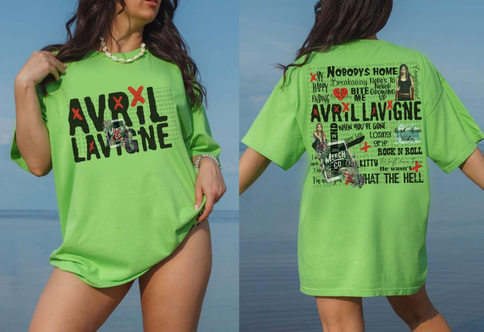 Avril Lavigne Music Shirt Song Title Tshirt TD2908 04