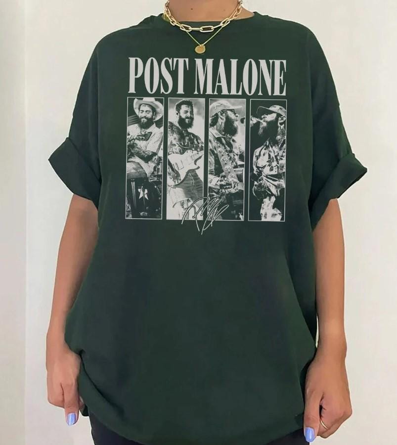 Posty Rap Shirt, Vintage Posty Graphic Shirt, Malone Music The Album Shirt, Tour 2024 Shirt, Posty Tour Rapper Gift for Women Men Tee Shirt MS2208 07