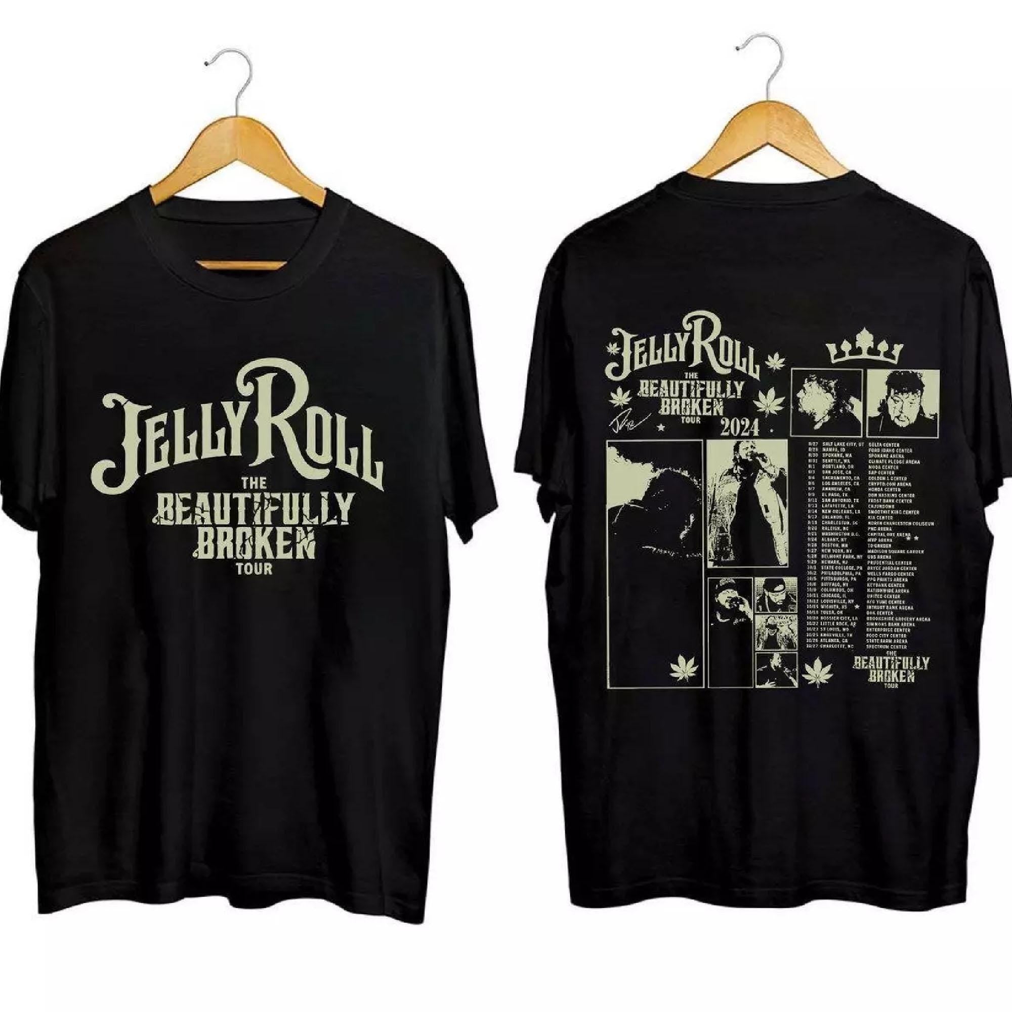 Jelly Roll The Beautifully Broken Tour 2024 T-Shirt, Jelly Roll Tour Concert Tour 2024 Shirt, The Beautifully Broken Tour Shirt MS2008 03