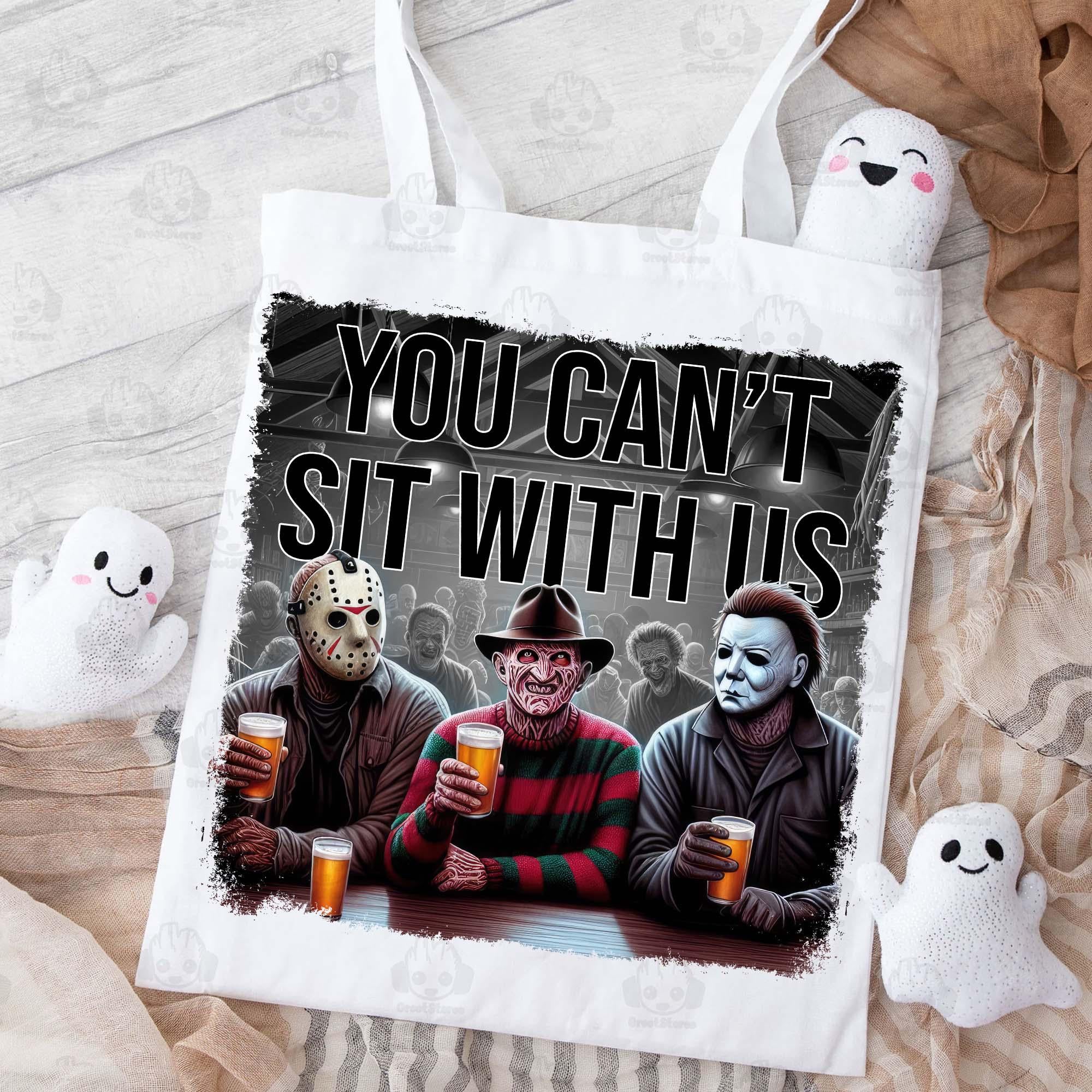Horror Character Halloween Shirt, You Can’t Sit With Us Shirt, Halloween Friends Shirt, Horror Killers Shirt, Squad Goals Shirt,   HW1908 01