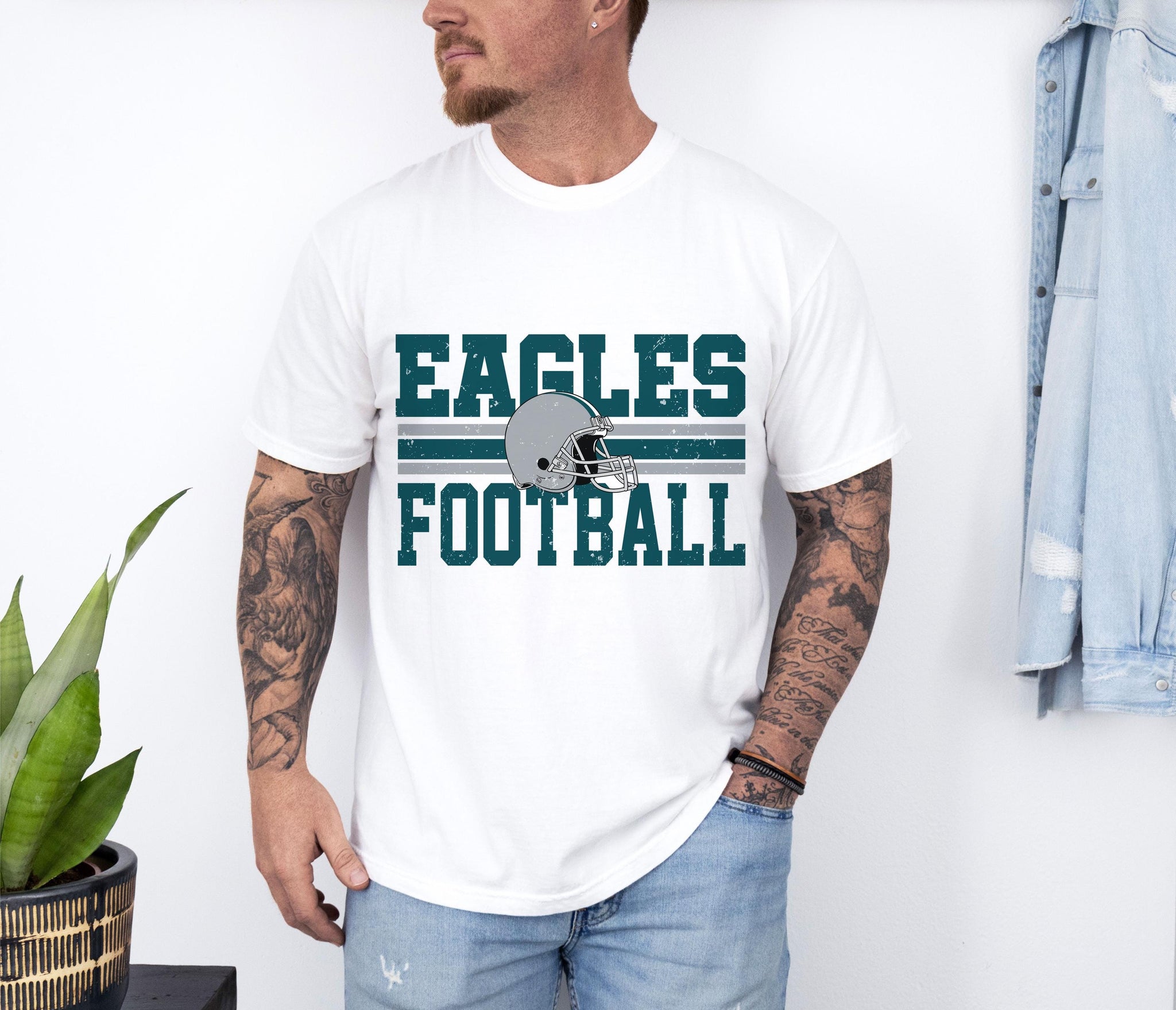 Eagles Football Sweatshirt, Philadelphia Eagles Game Day Crewneck, Eagles Fan Apparel, Football Season Sweater, Go Birds, Mens Eagles Shirt
