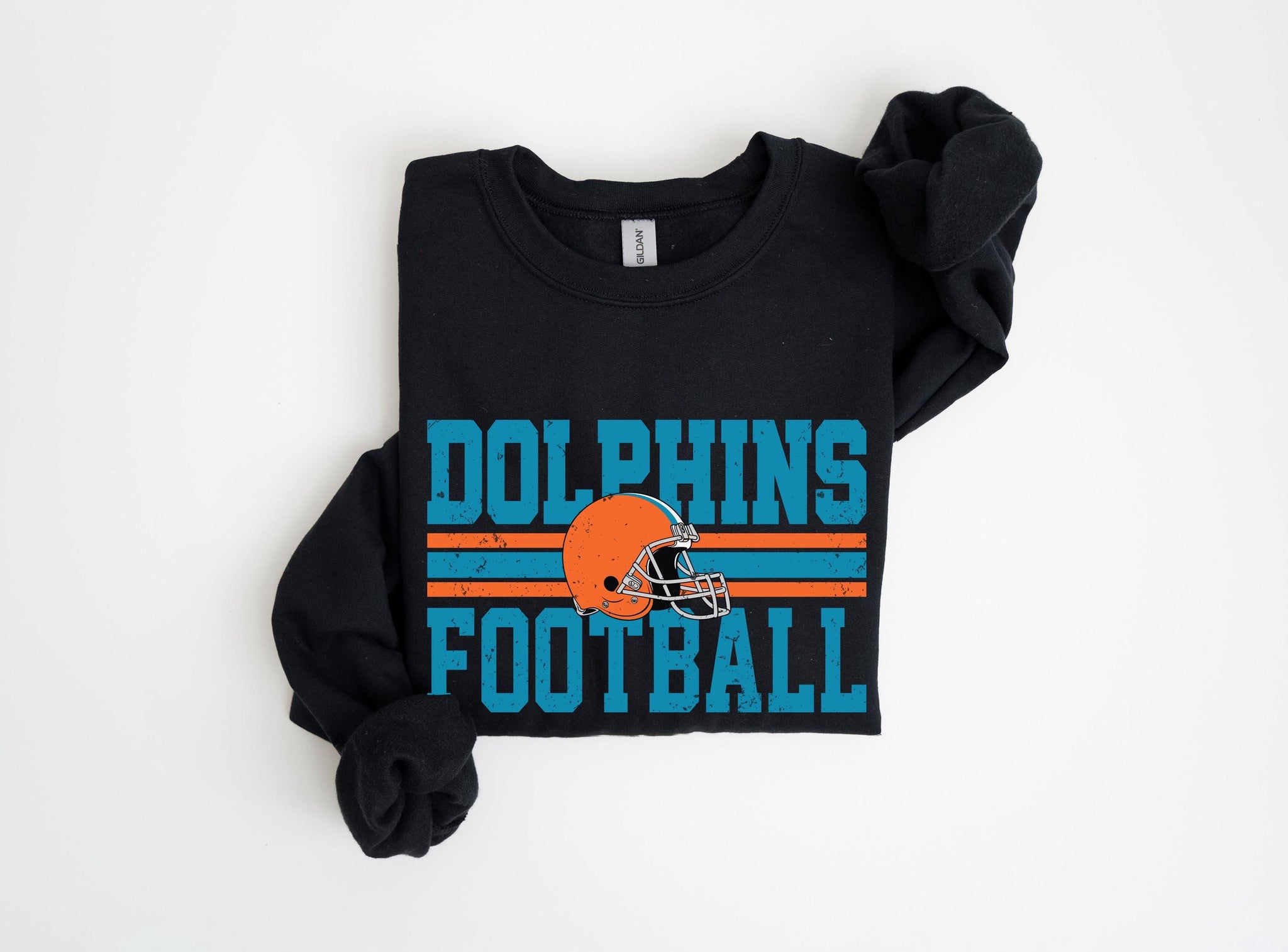 Miami Football Sweatshirt, Dolphins Game Day Crewneck, Miami Dolphins Fan Apparel, Football Season Sweater, Dolphins Fan Gear