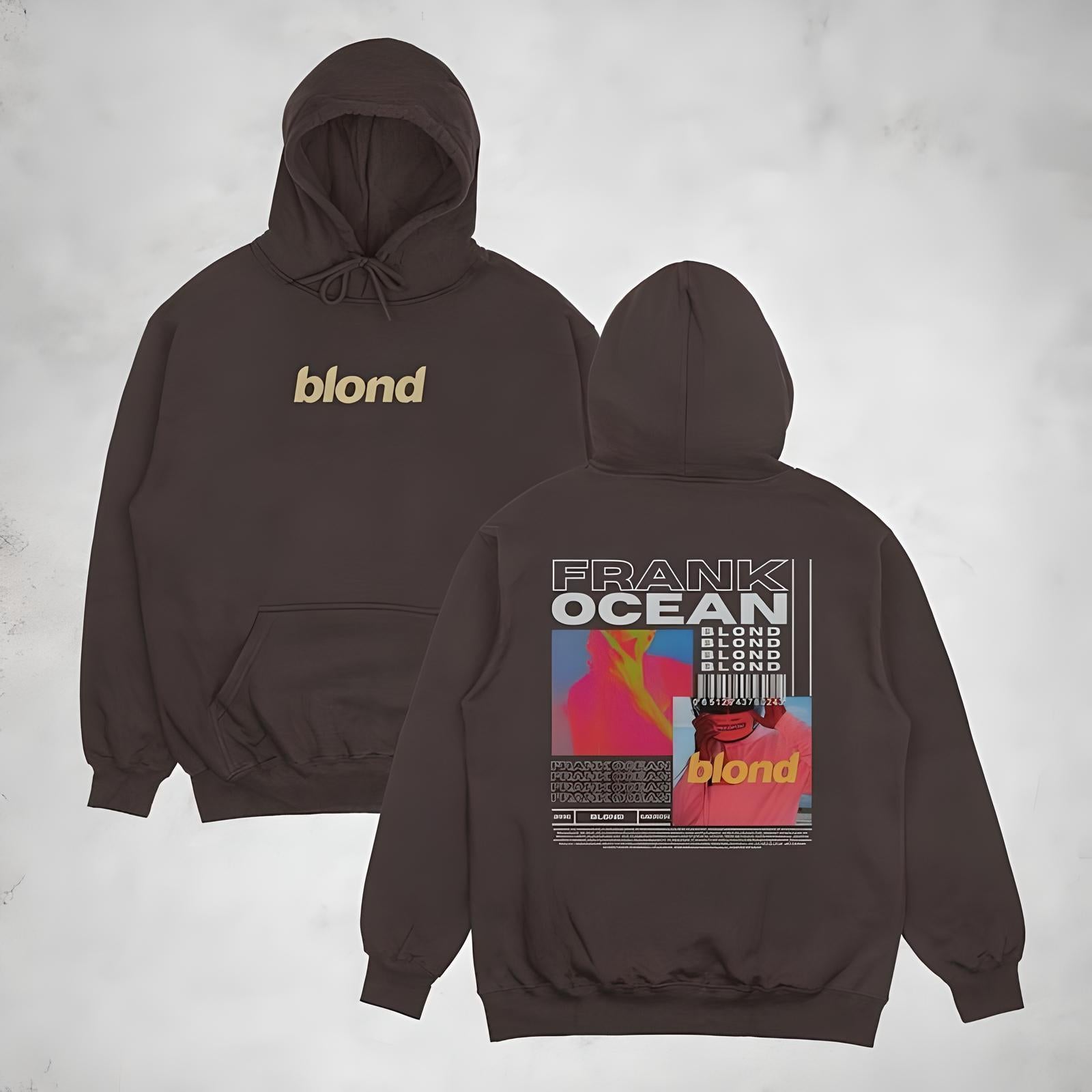 Frank Ocean Hoodie Blond Album Cover, Frank Ocean Merch, Frank Ocean Album, Graphic Hoodies, Design on Back, Frank Ocean Shirt, Blond TD1010