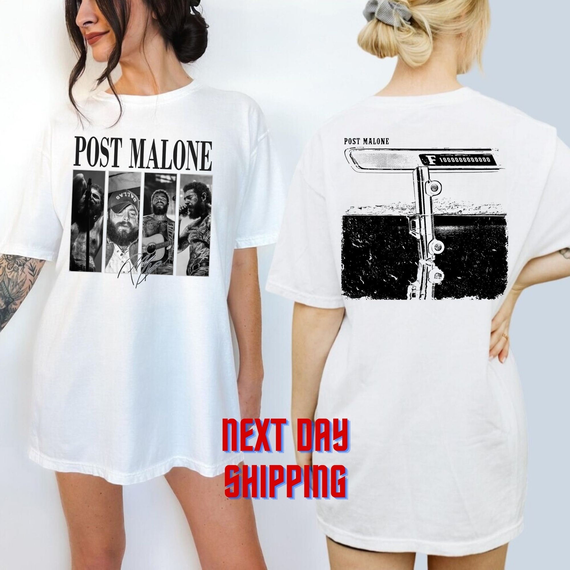 s Post MaloneF1 Trillion Tour Rap Music Merch Shirt, Austin Album Rap 90s Tee, Post Malone Tour Rapper Gift Tshirt TD1409