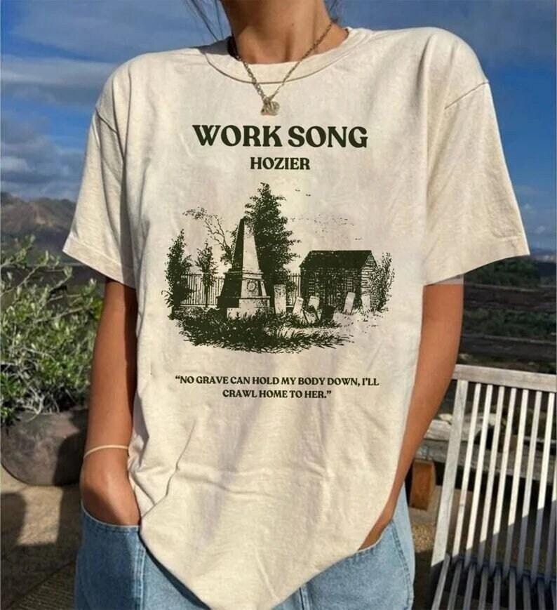 Hozier Work Song Tour 2024 T-Shirt, Hozier T-Shirt, Hozier Fan Gift Shirt, Unreal Unearth Tour 2024 Shirt, Hozier Tour Merch TD3008 07