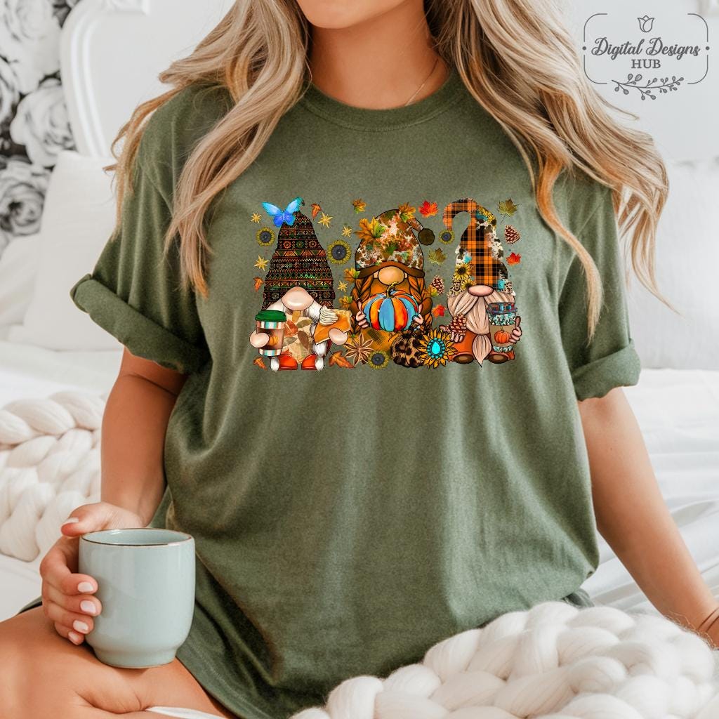 Fall Gnomes Sweatshirt, Fall Vibes Gnomes Sweatshirt, Gnomes And Pumpkin Shirt, Fall Pumpkin Shirt, Happy Fall Shirt, Autumn Sweatshirt HW2208 08