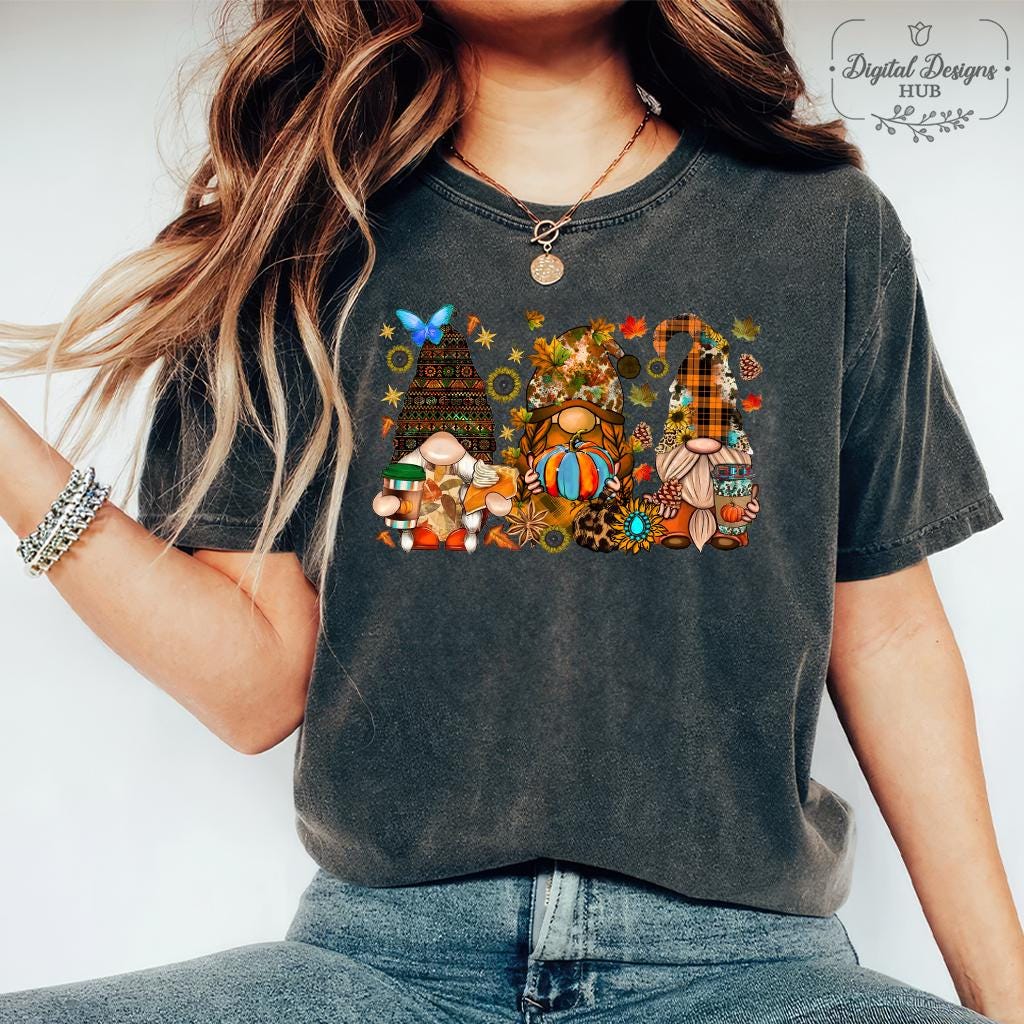 Fall Gnomes Sweatshirt, Fall Vibes Gnomes Sweatshirt, Gnomes And Pumpkin Shirt, Fall Pumpkin Shirt, Happy Fall Shirt, Autumn Sweatshirt HW2208 08
