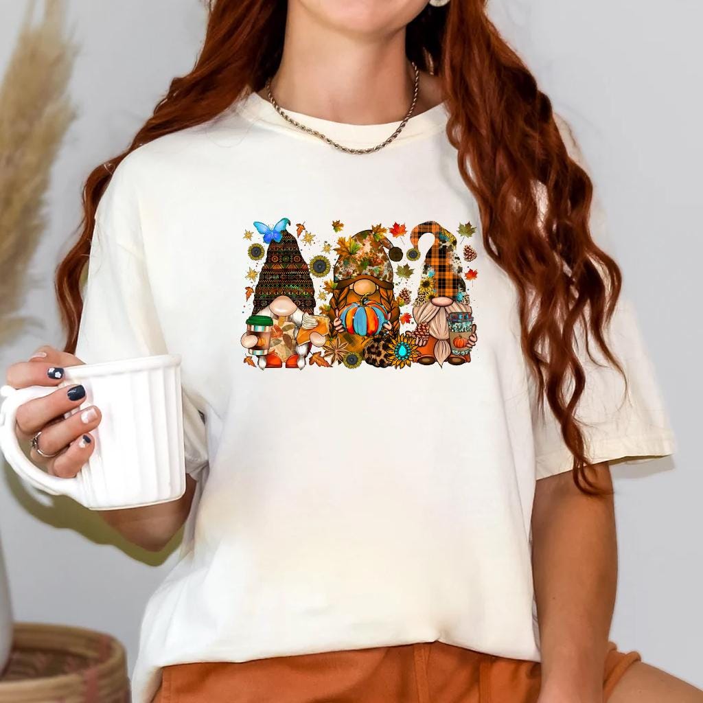 Fall Gnomes Sweatshirt, Fall Vibes Gnomes Sweatshirt, Gnomes And Pumpkin Shirt, Fall Pumpkin Shirt, Happy Fall Shirt, Autumn Sweatshirt HW2208 08