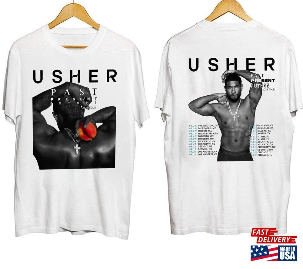 Usher world tour shirt Usher past present future world Tour shirt Usher t-shirt Usher fan merch Usher concert Usher gift