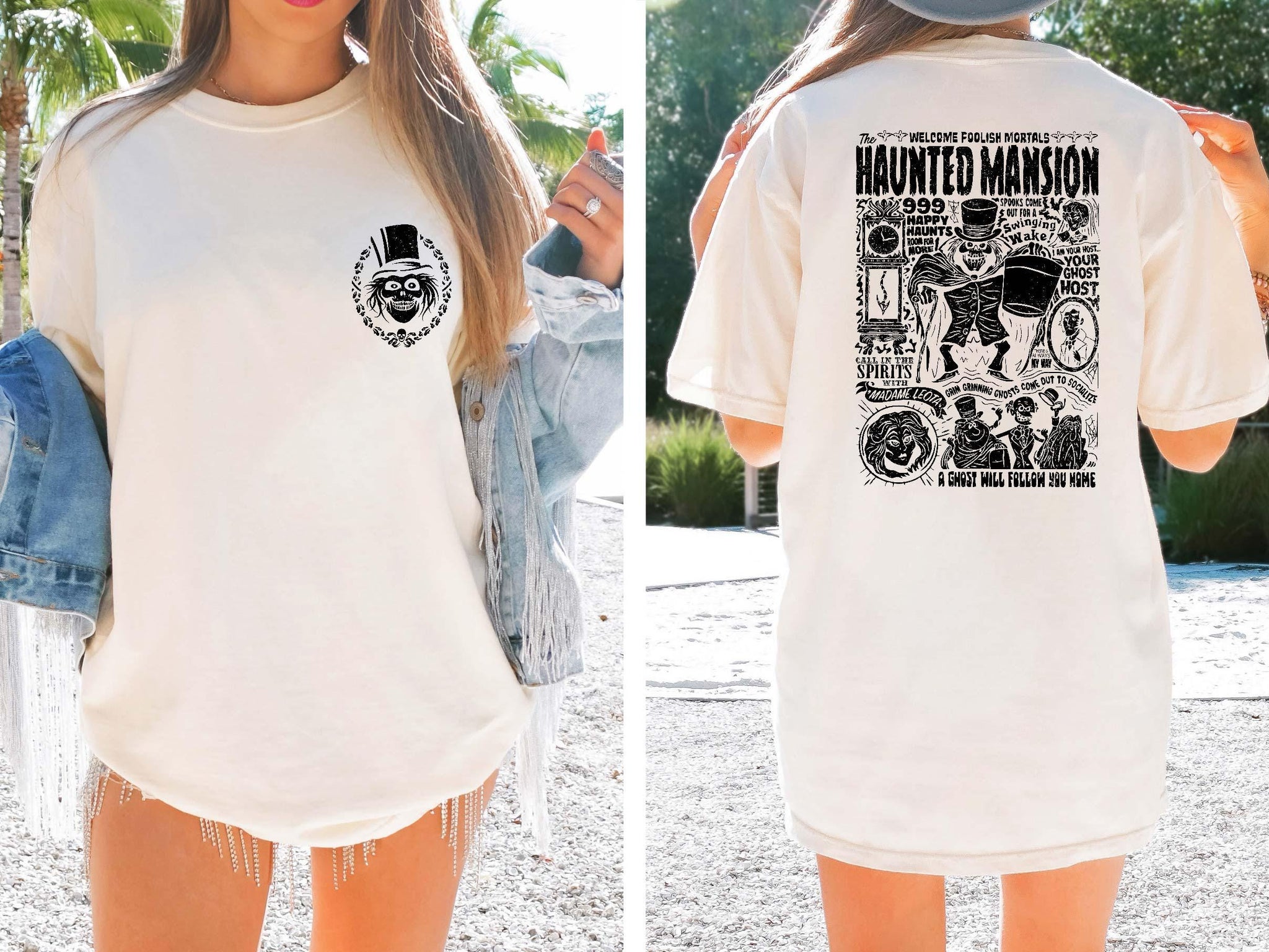 Vintage Haunted Mansion Two-Sided Comfort Colors Shirt, Stretching Room Shirt, Haunted Mansion 1969 Shirt, Disneyland Halloween TD0509 02