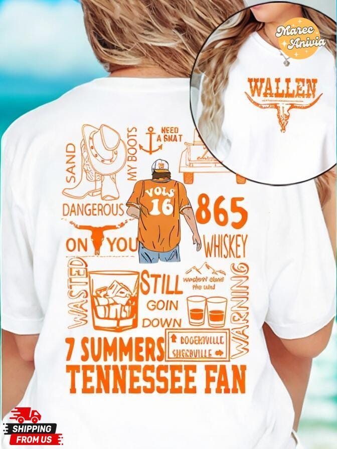 Morgan Wallen 7 Summer Tennessee Fan T-Shirt, Morgan Wallet Shirt, Tennessee Vols Wallen Sweatshirt, Morgan Wallen Merch, Gift For Him TD0509 01