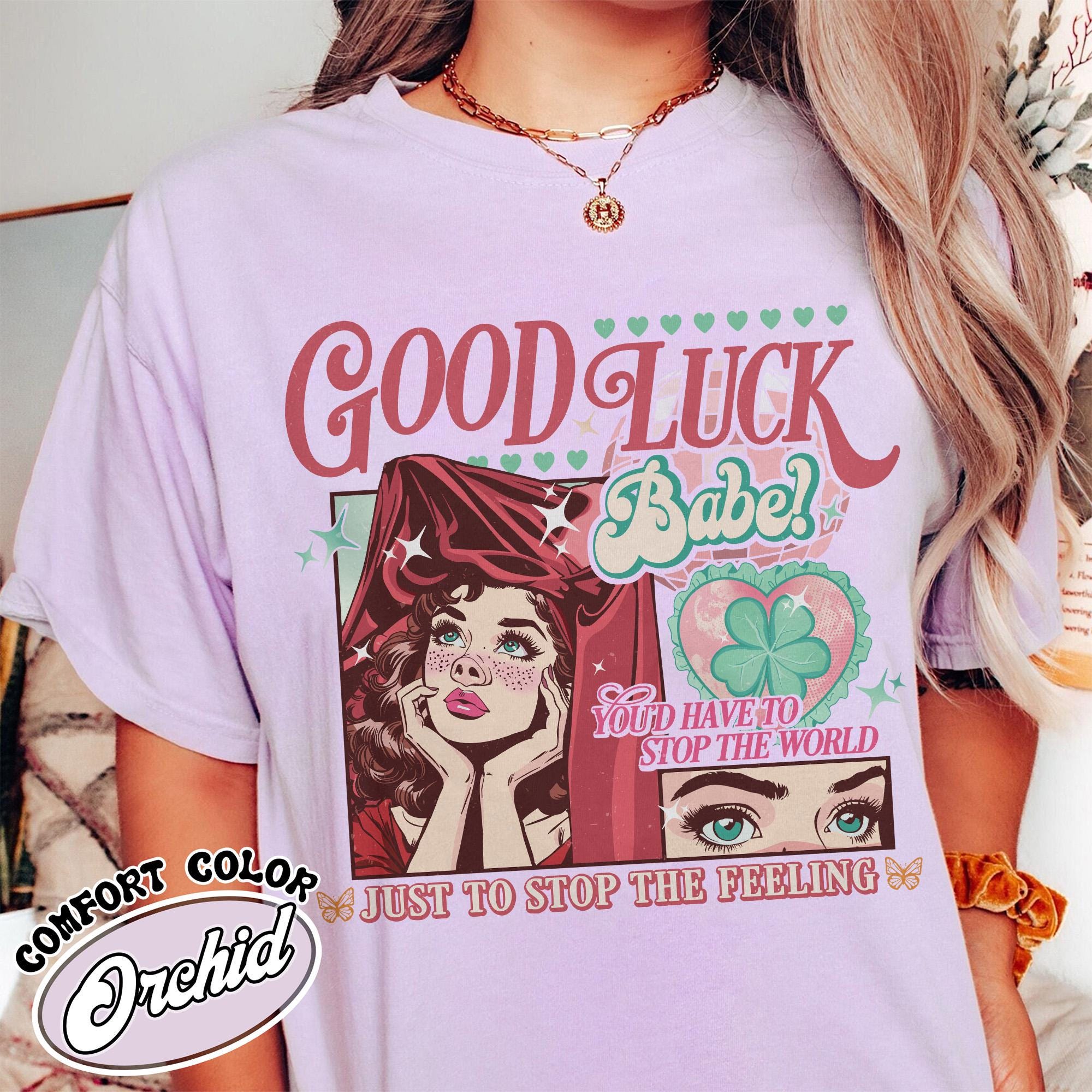 Chappell Roan Tshirt Good Luck Babe, Good Luck Babe Shirt, Rise And Fall Of A Midwest Princess, Chappell Roan Pizza Hot To Go,Good Luck Babe TD3008 04