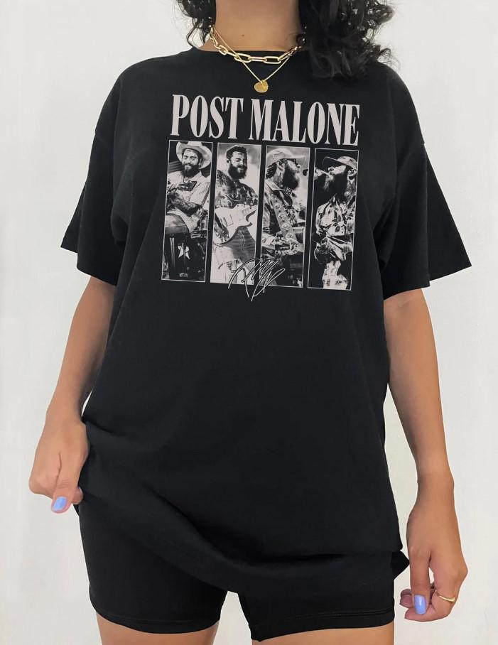 Posty Rap Shirt, Vintage Posty Graphic Shirt, Malone Music The Album Shirt, Tour 2024 Shirt, Posty Tour Rapper Gift for Women Men Tee Shirt TD3008 19