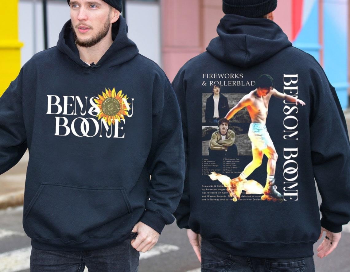 Benson Boone World Tour T Shirt And Hoodies for Women Men Pullover Sweatshirt Benson Boone Tee for Fan Clothes Clothing Fans TD1609 02