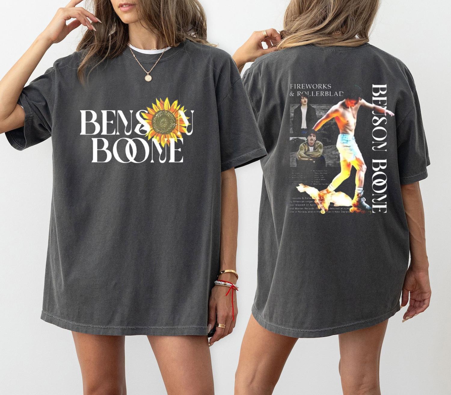 Benson Boone World Tour T Shirt And Hoodies for Women Men Pullover Sweatshirt Benson Boone Tee for Fan Clothes Clothing Fans TD1609 02